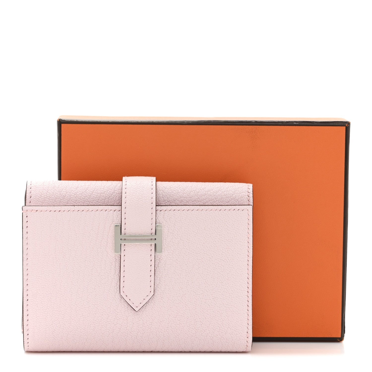 Chevre Mysore Tri-Fold Compact Bearn Wallet Rose Darling