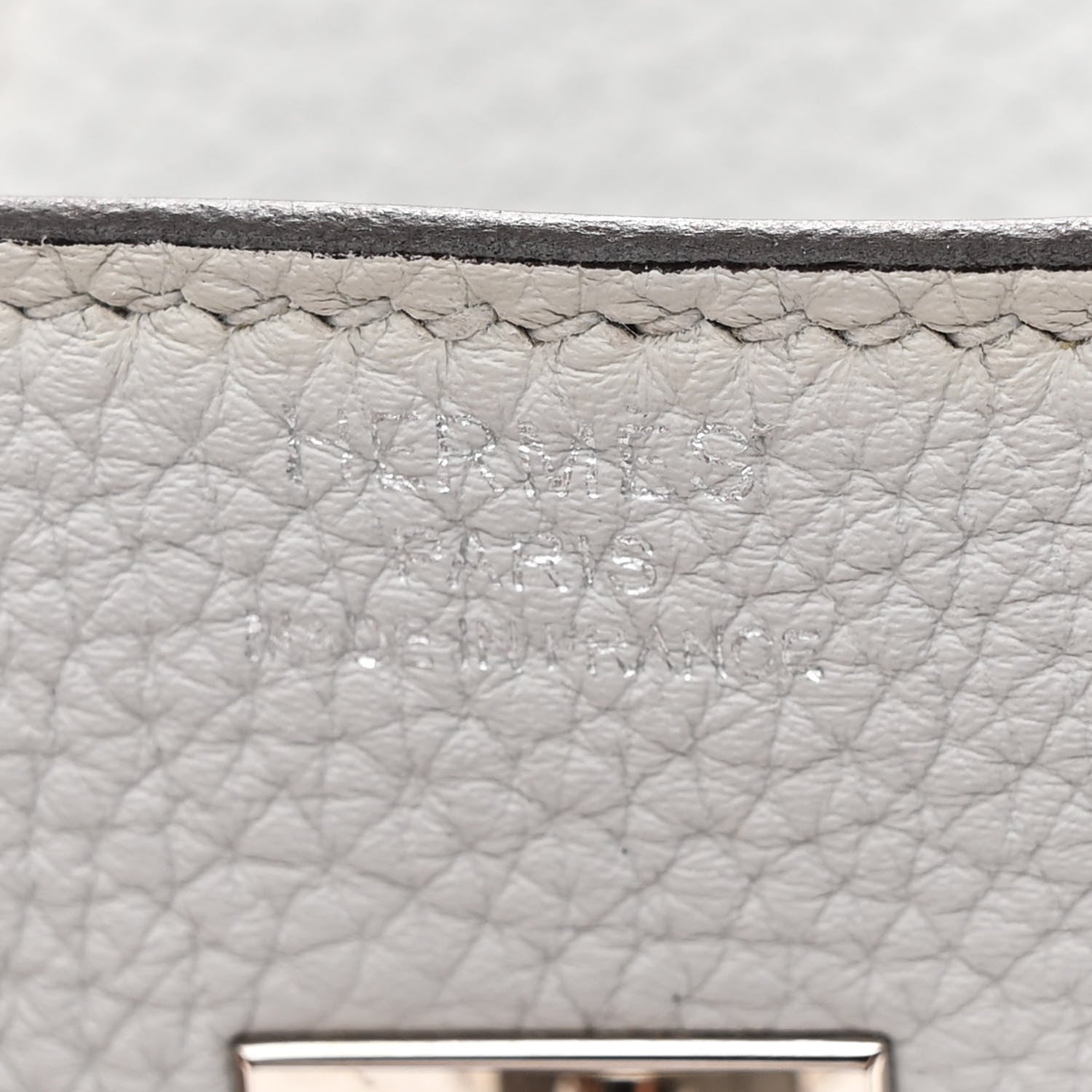 Togo Birkin 25 Gris Platine