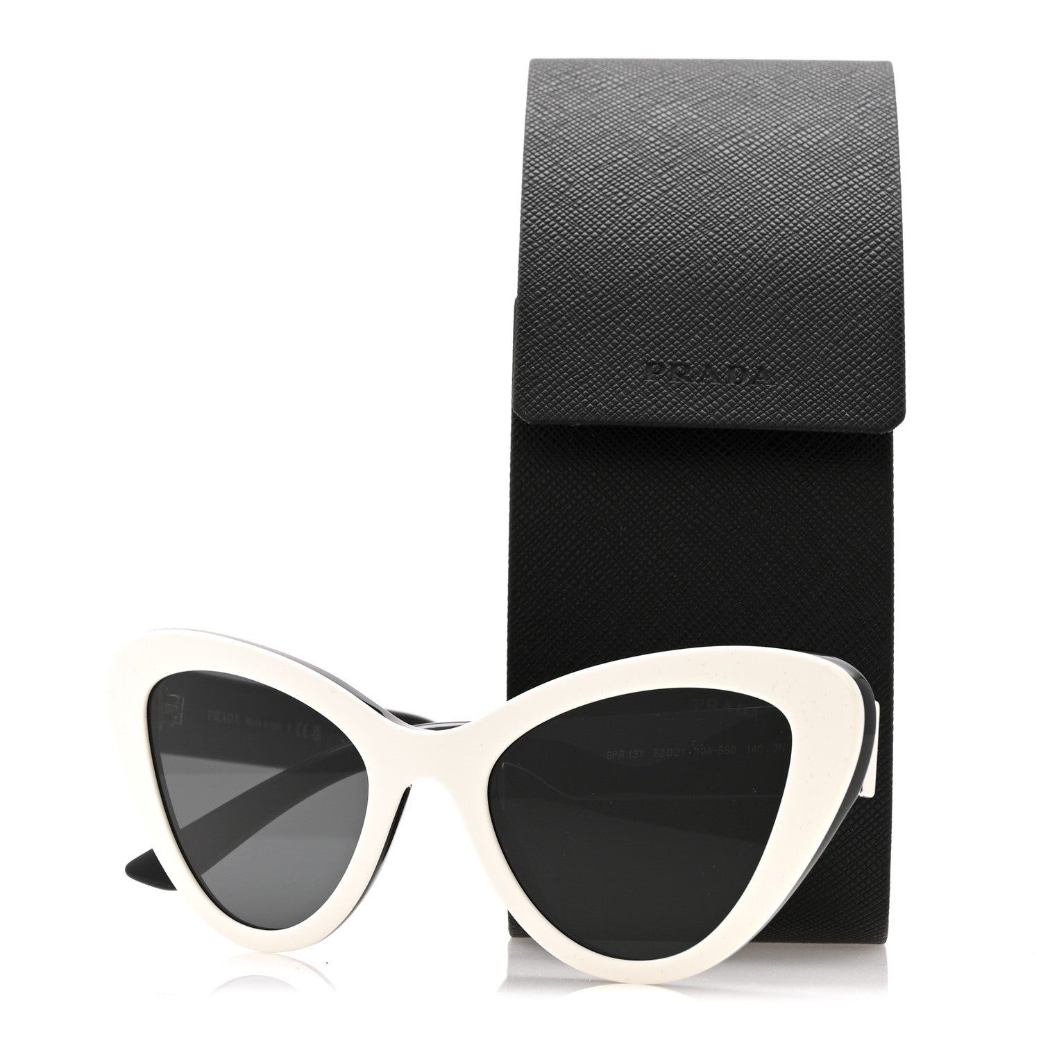 Acetate Sunglasses SPR 13Y White Black