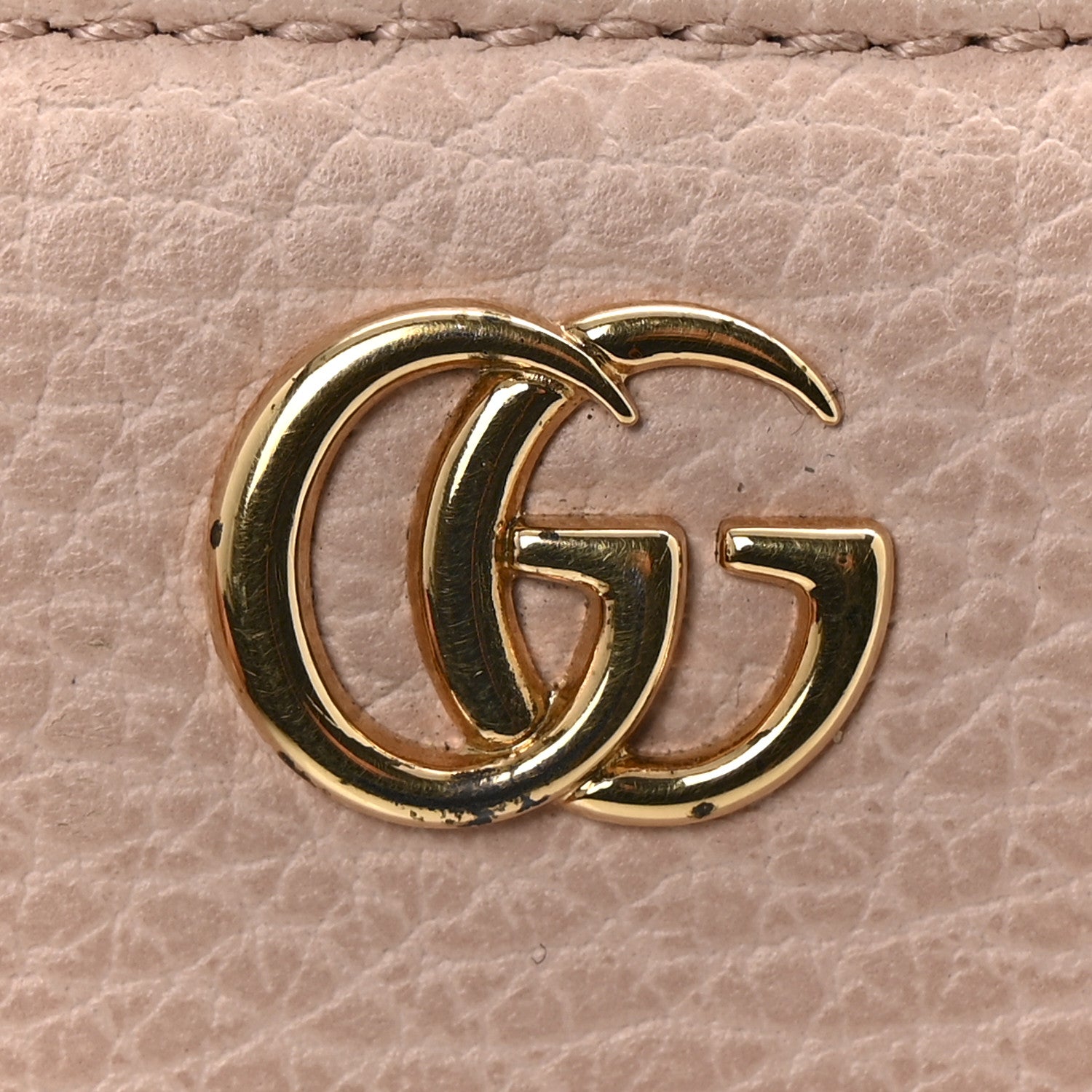 Dollar Calfskin GG Marmont Zip Around Wallet Perfect Pink