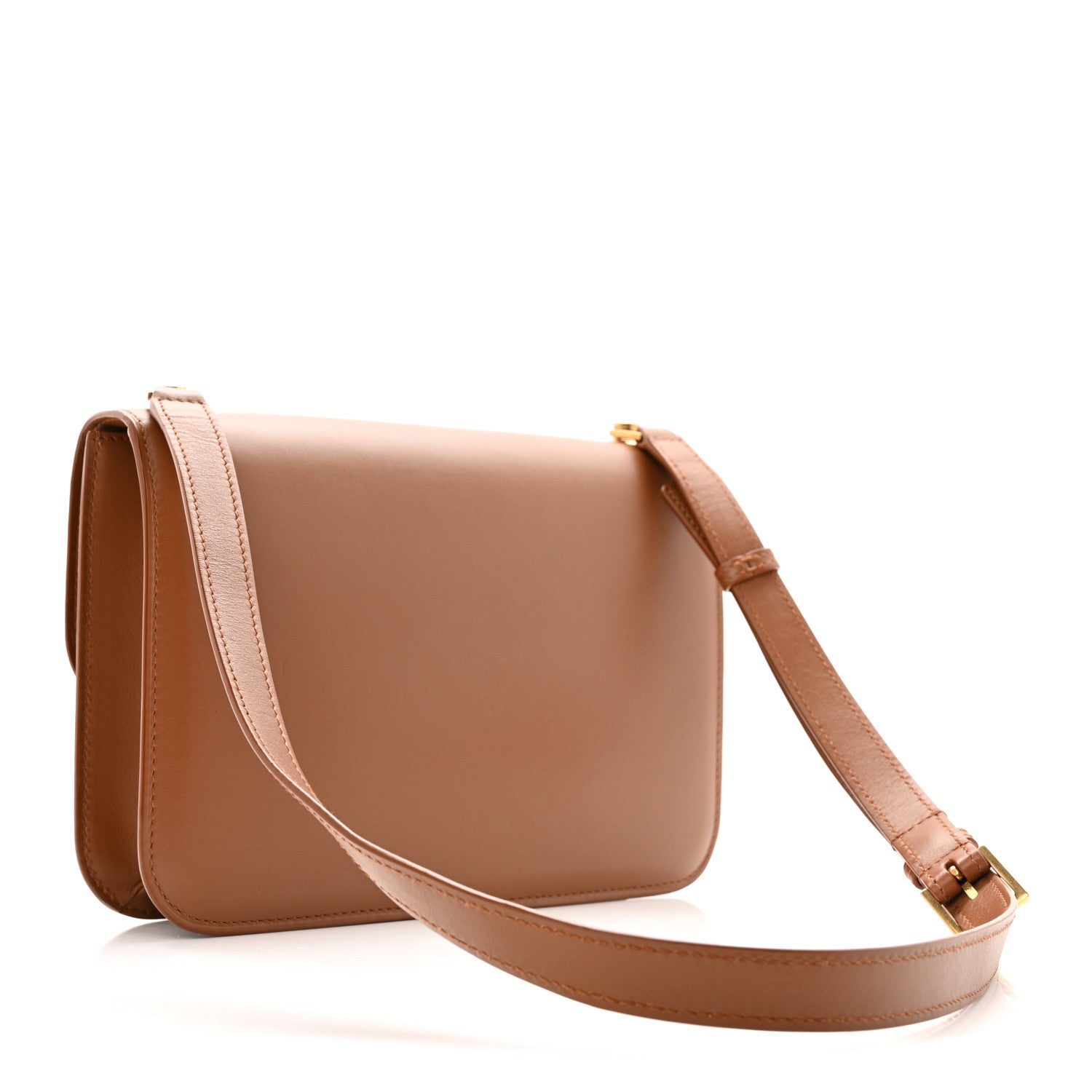 Smooth Calfskin Carre Satchel Brick