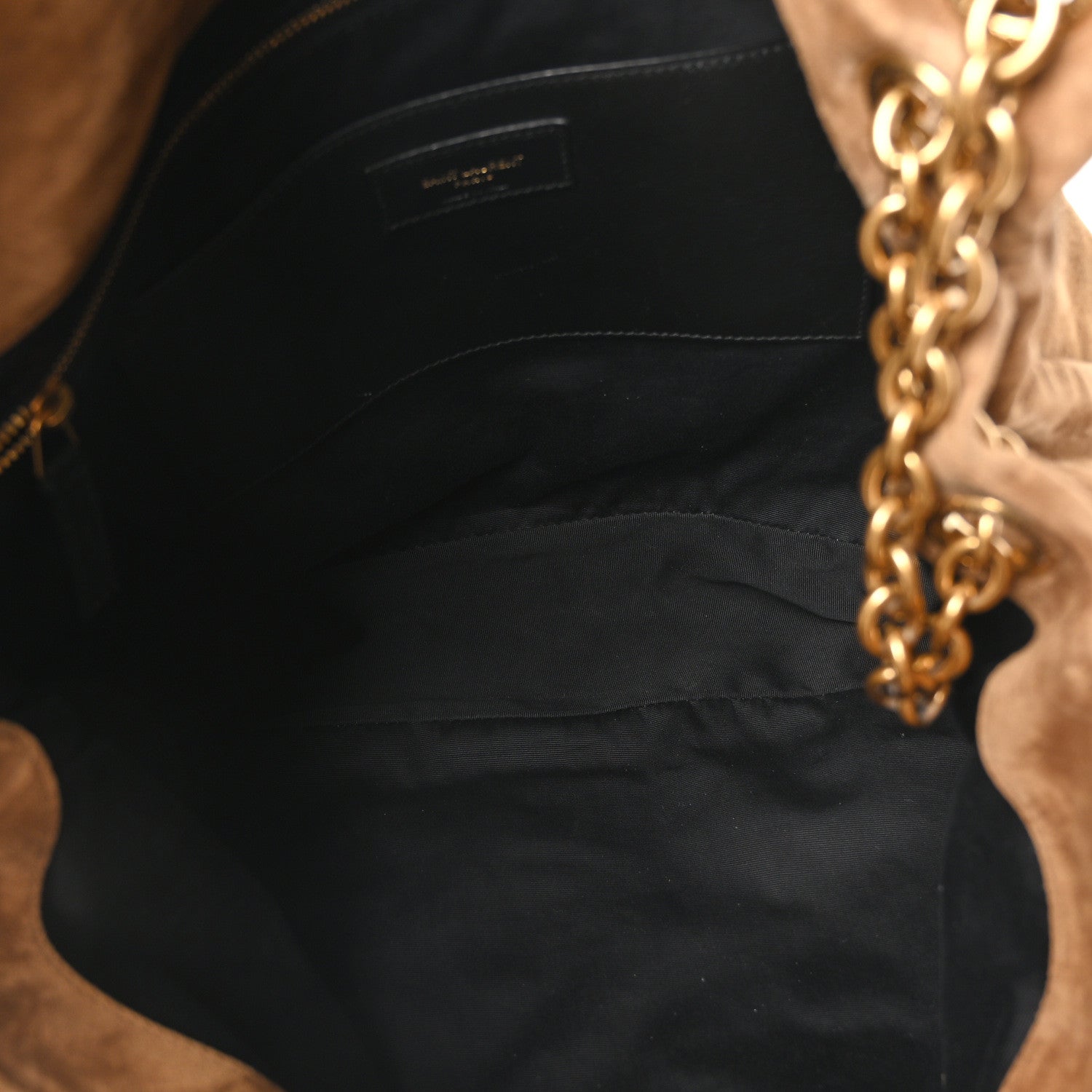 Suede Matelasse Monogram Large Jamie 4.3 Golden Leaf