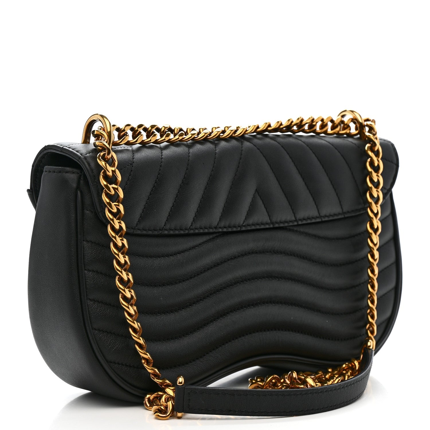 Calfskin New Wave Chain MM Black