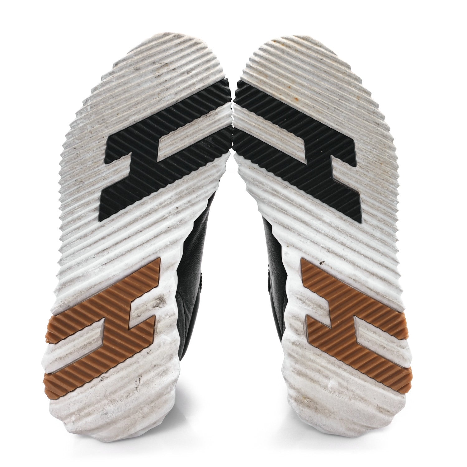 Goatskin Suede Goatskin Bouncing Sneakers 37.5 Black