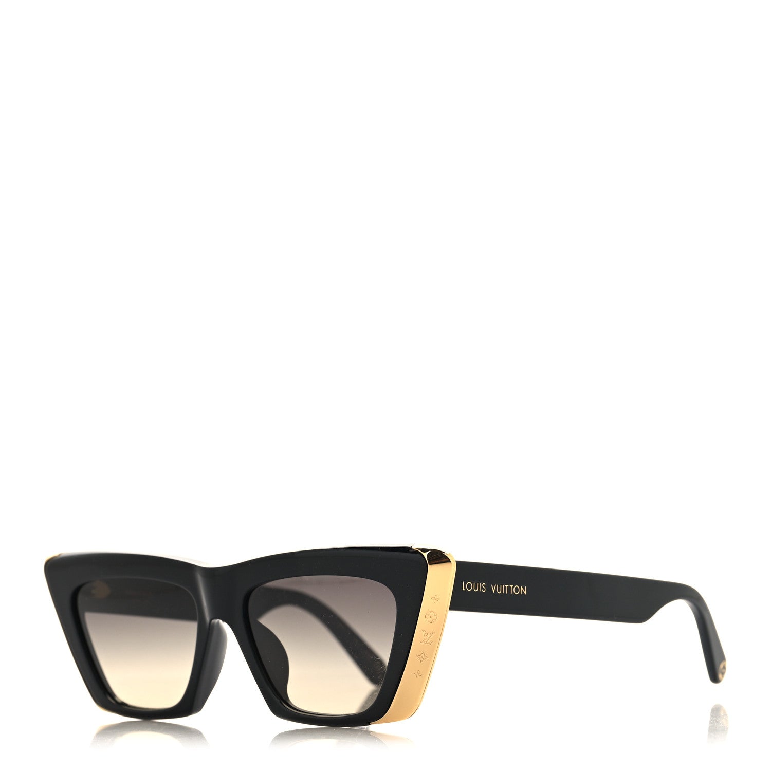 Acetate LV Moon Cat Eye Sunglasses Z1655E Black
