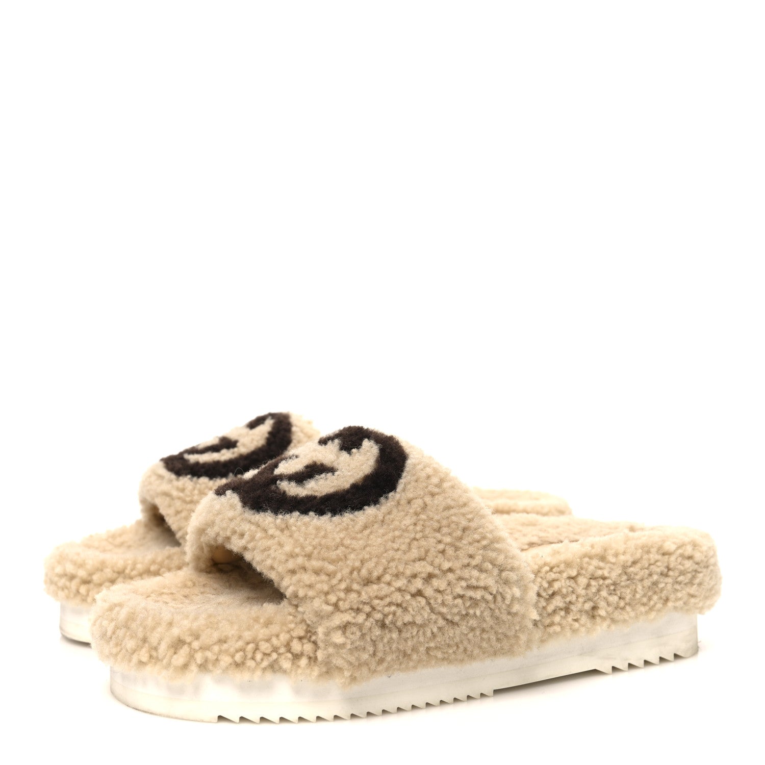 Shearling Womens Eileen Slide Sandals 37 Cocoa Butterscotch