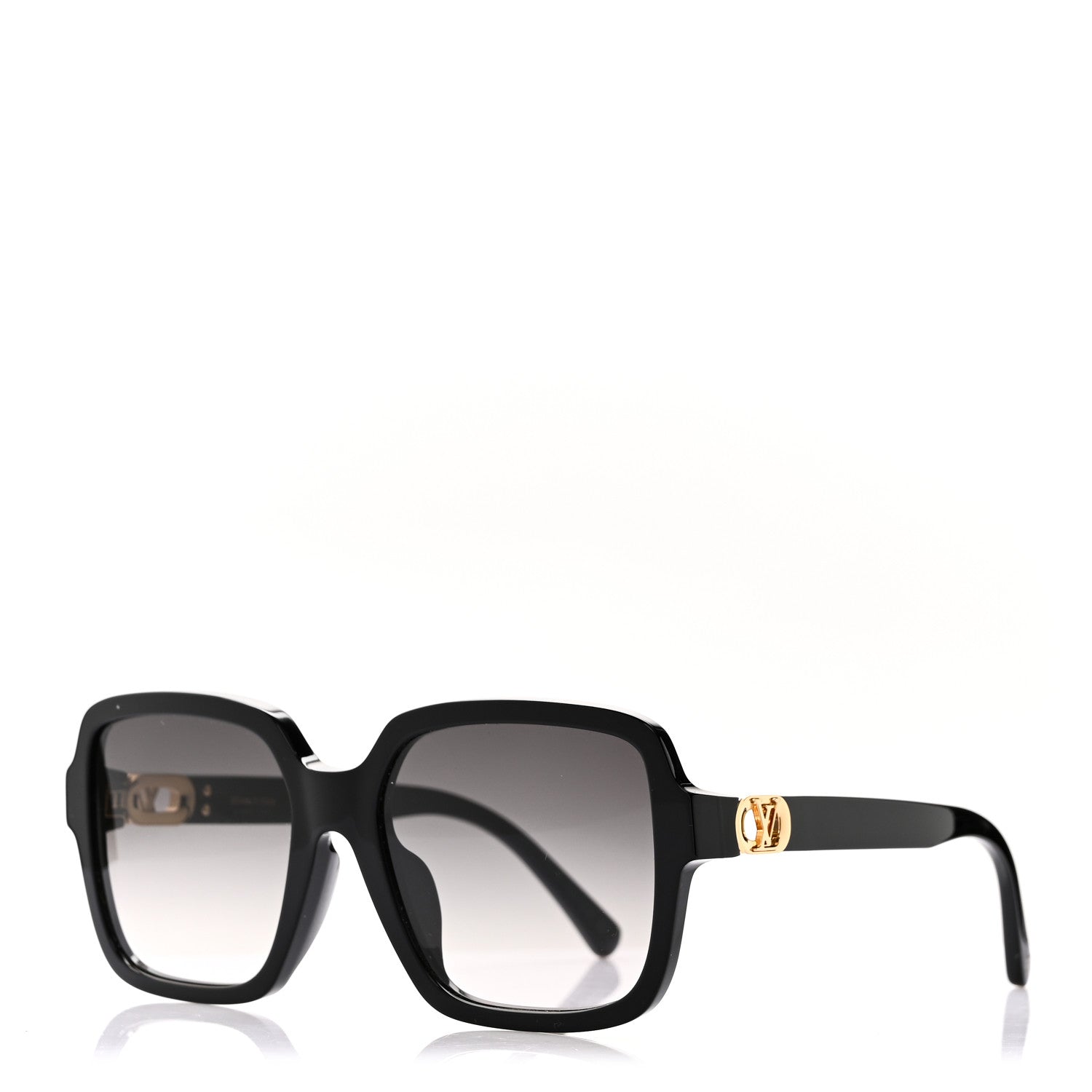 Acetate Mini Link Soft Square Sunglasses Z1727E Black