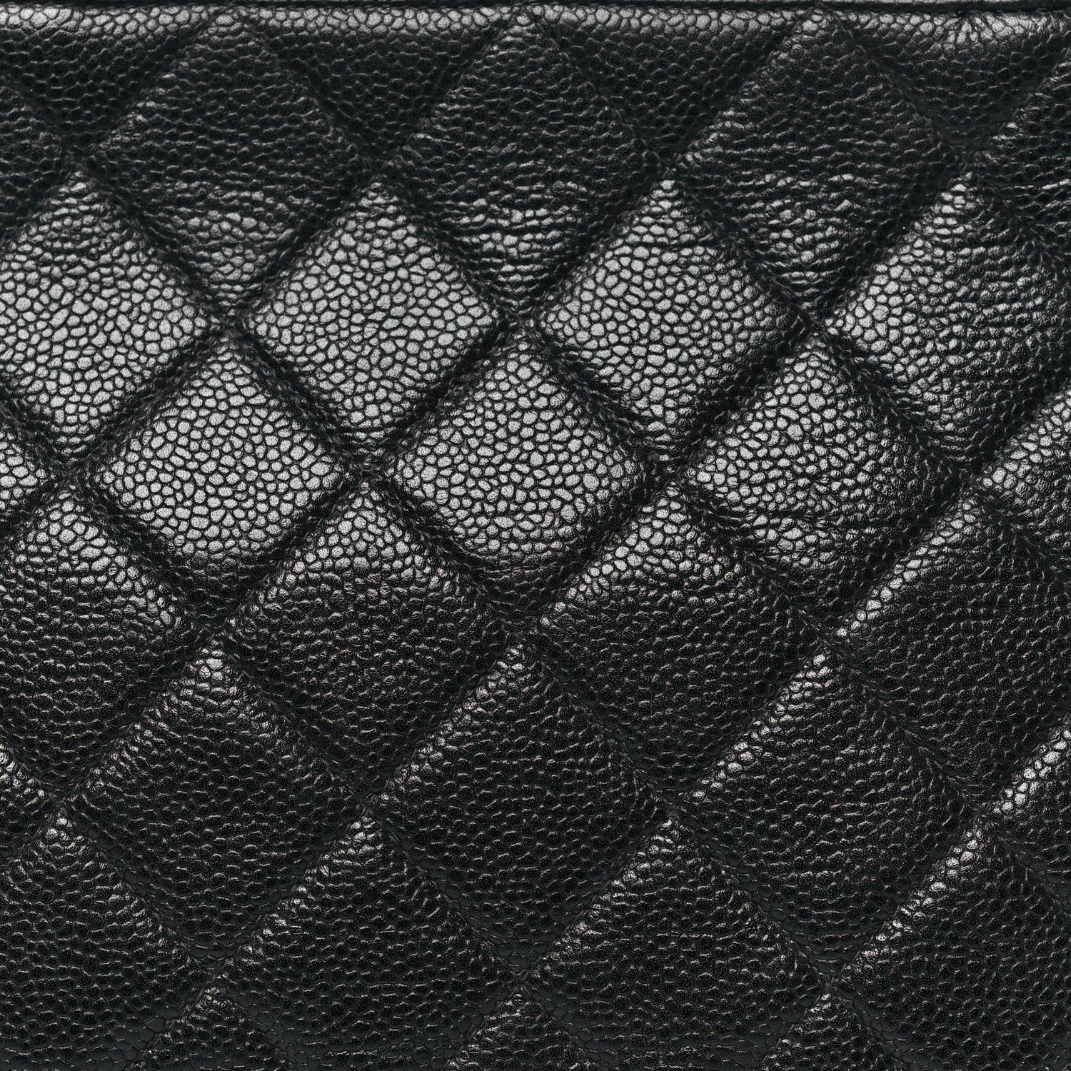 Caviar Quilted Frame Shoulder Bag Black