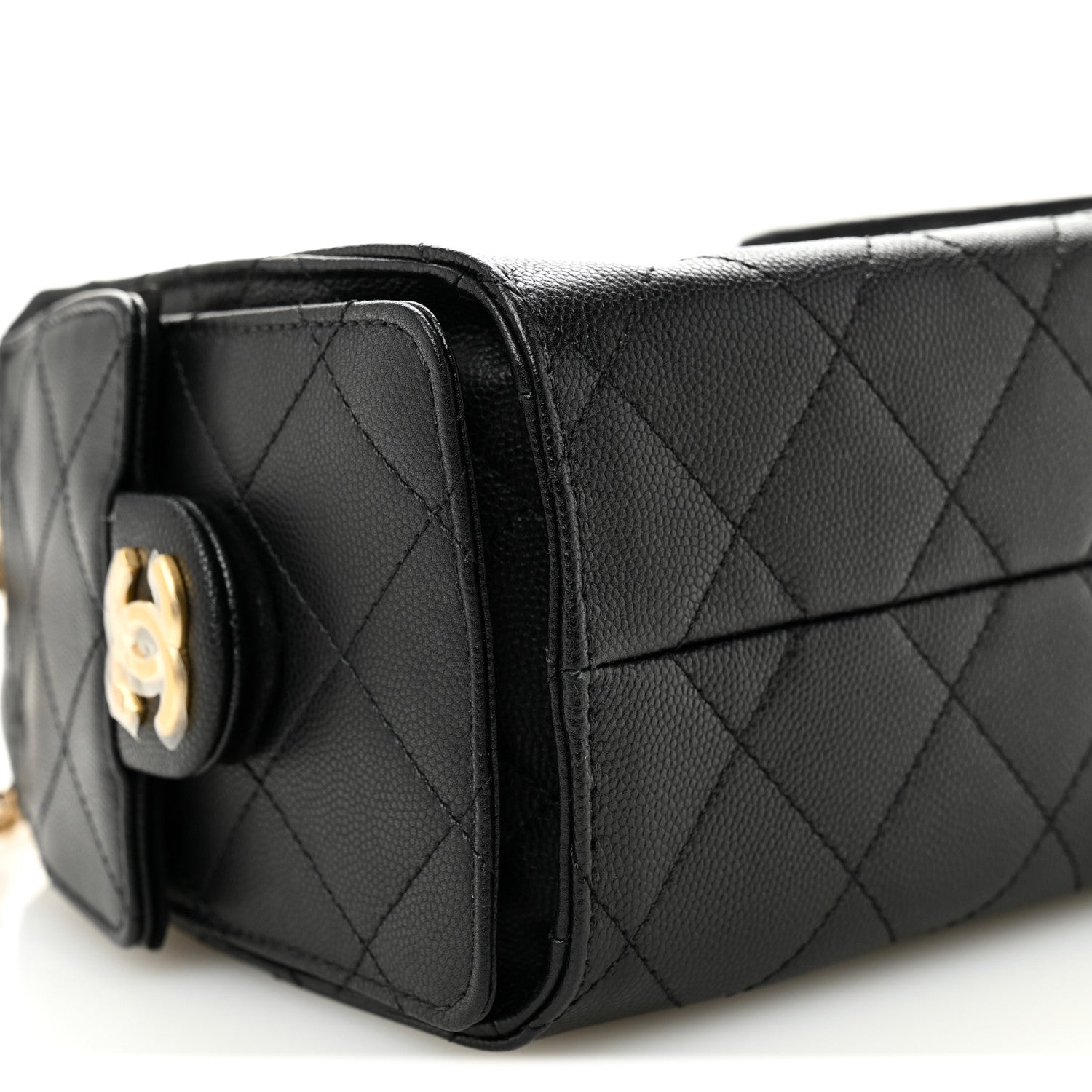 Caviar Quilted Mini Chanel 25 Handbag Black