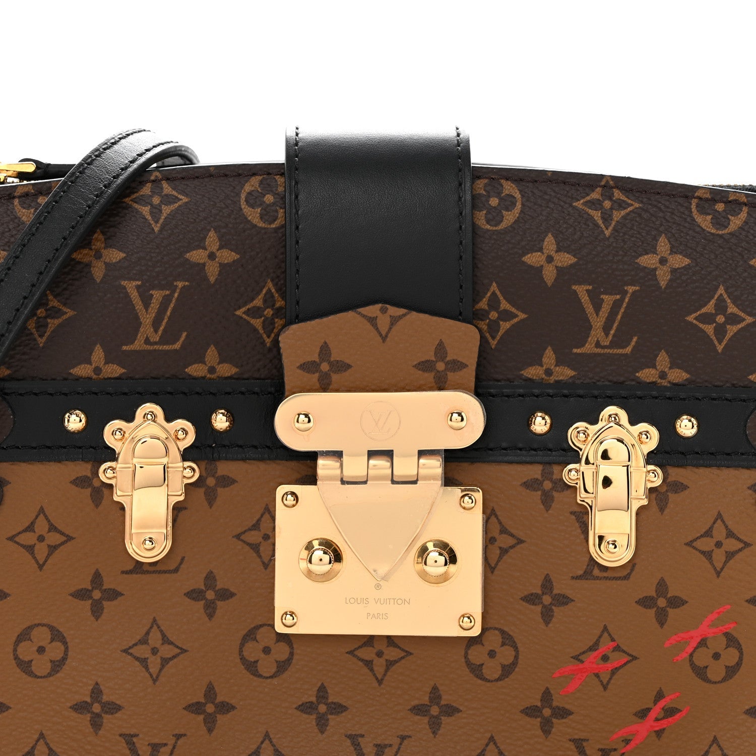 Reverse Monogram Trunk Clutch
