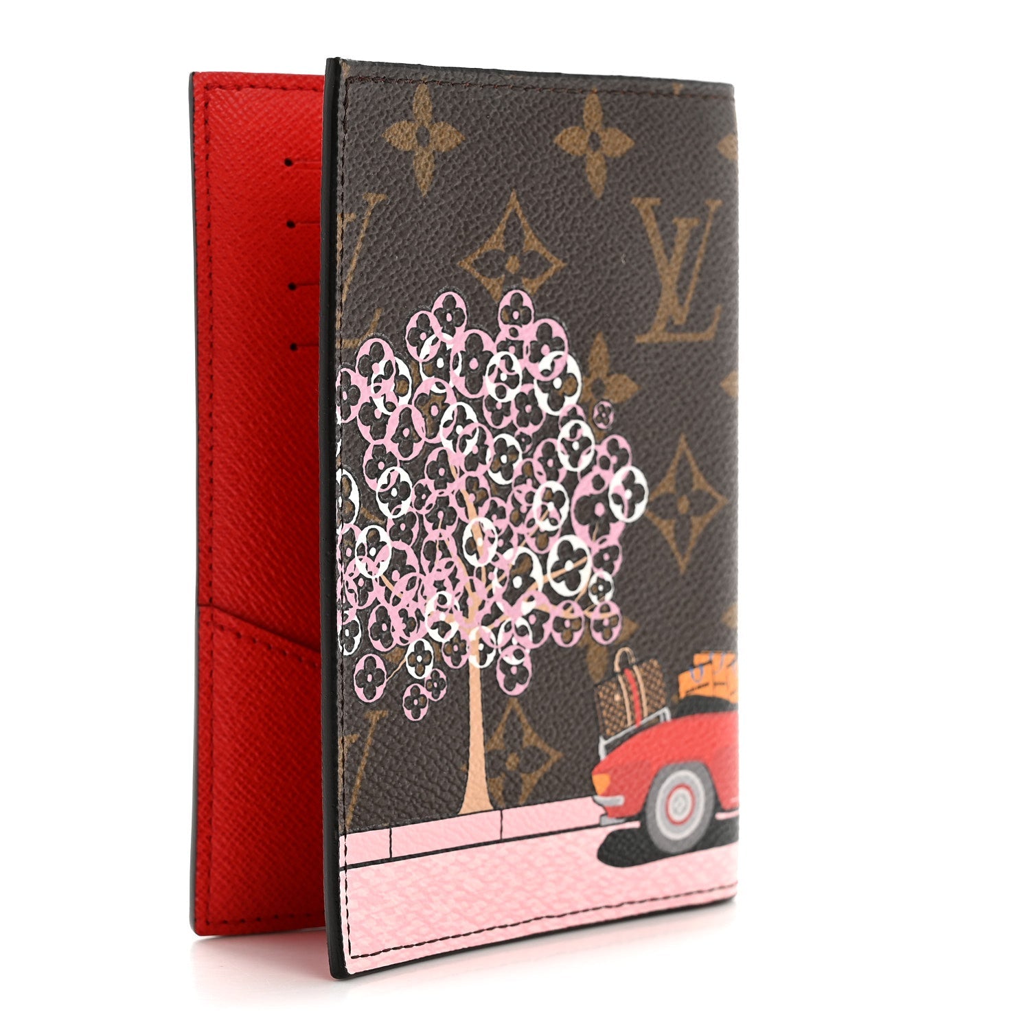 Monogram 2019 Christmas Animation Passport Cover Rouge