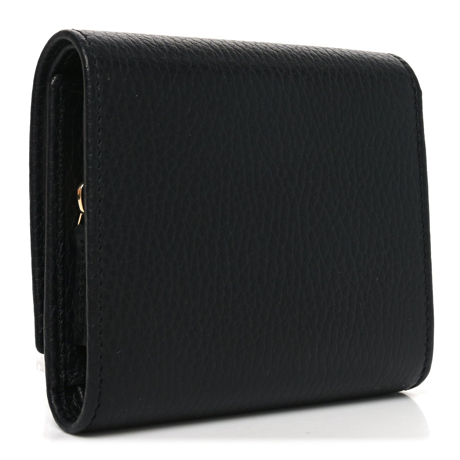 Dollar Calfskin Medium GG Marmont Wallet Black
