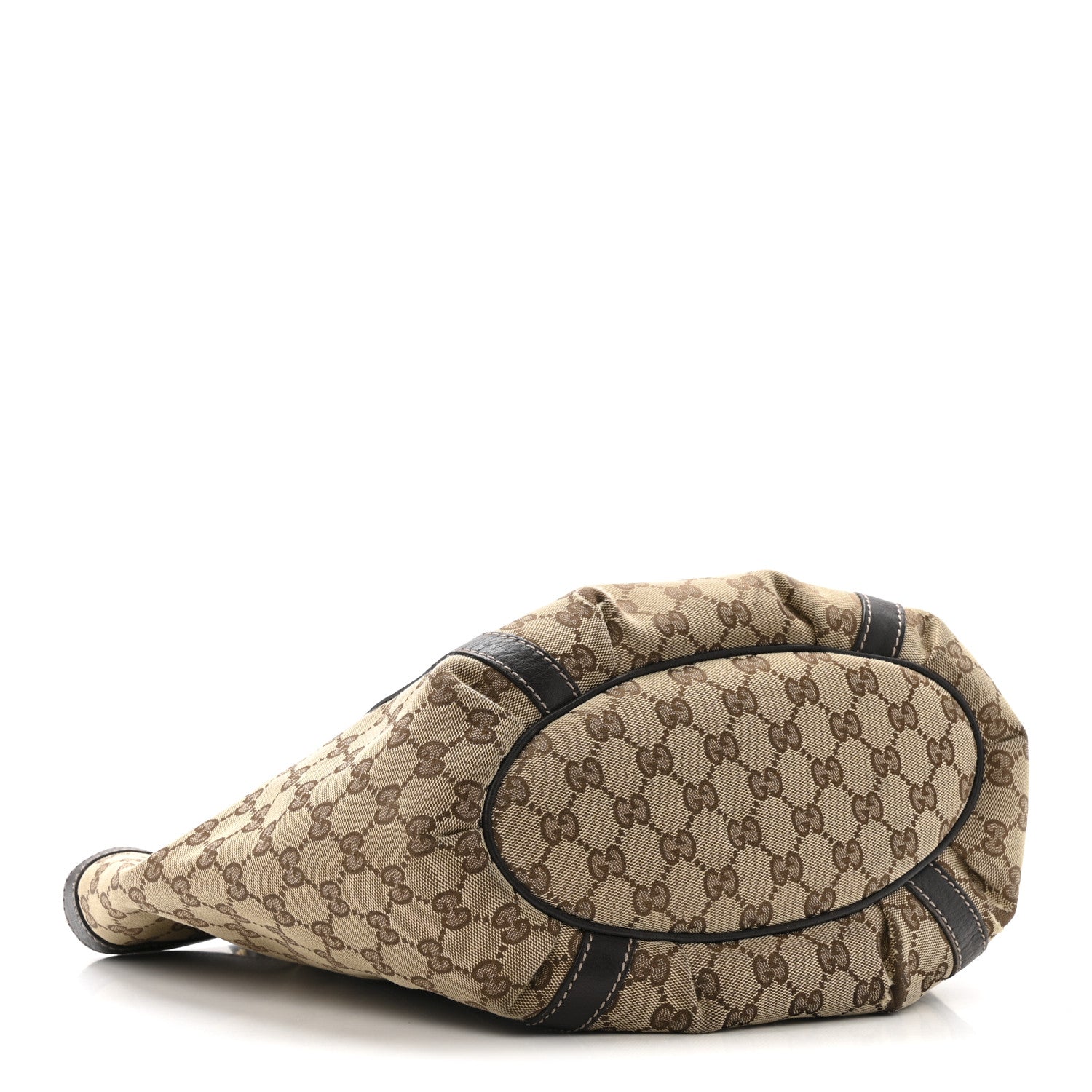 Monogram Medium D Gold Ring  Brown