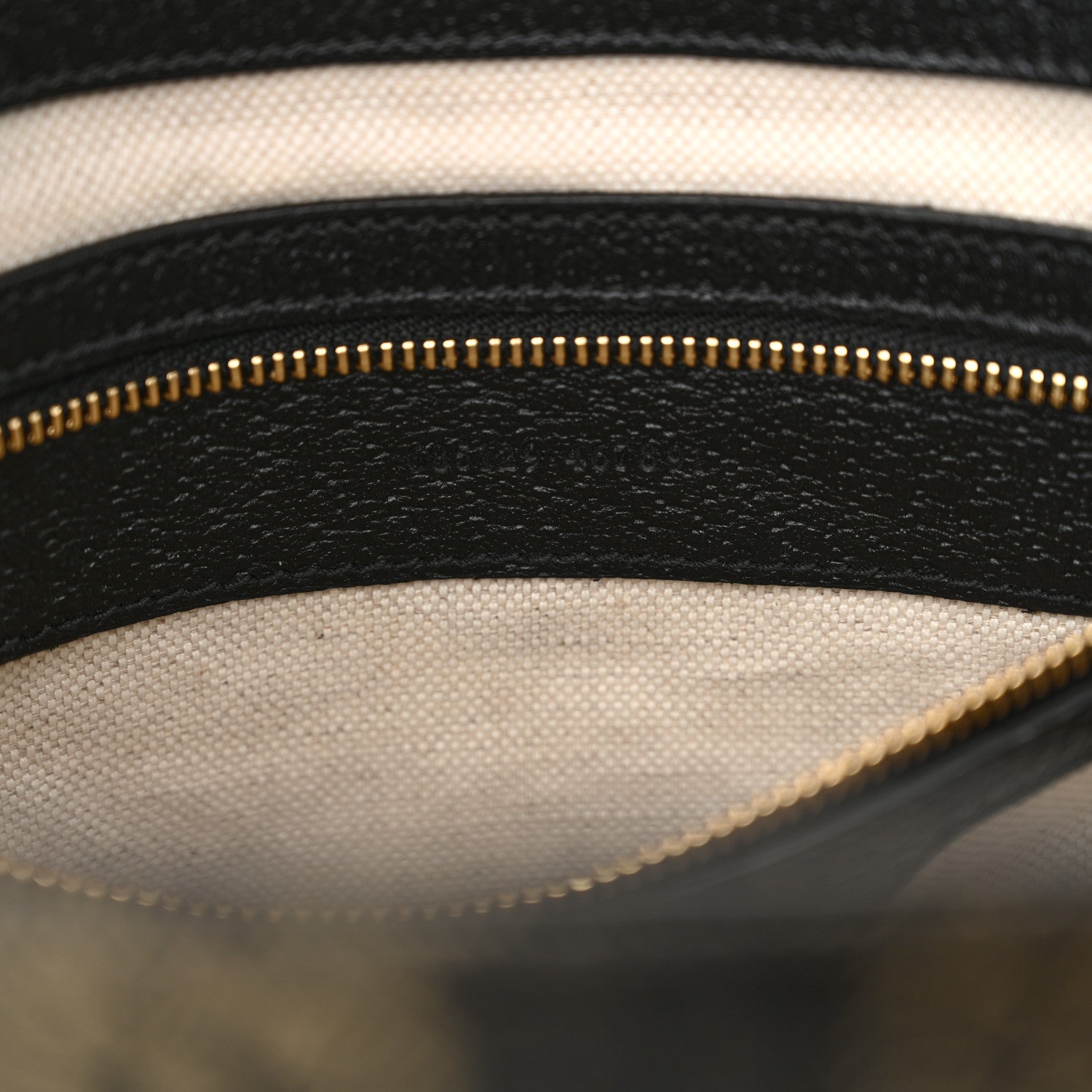 Jacquard Black Denim GG Monogram Textured Dollar Calfskin Medium Jackie 1961 Tote Black Ivory