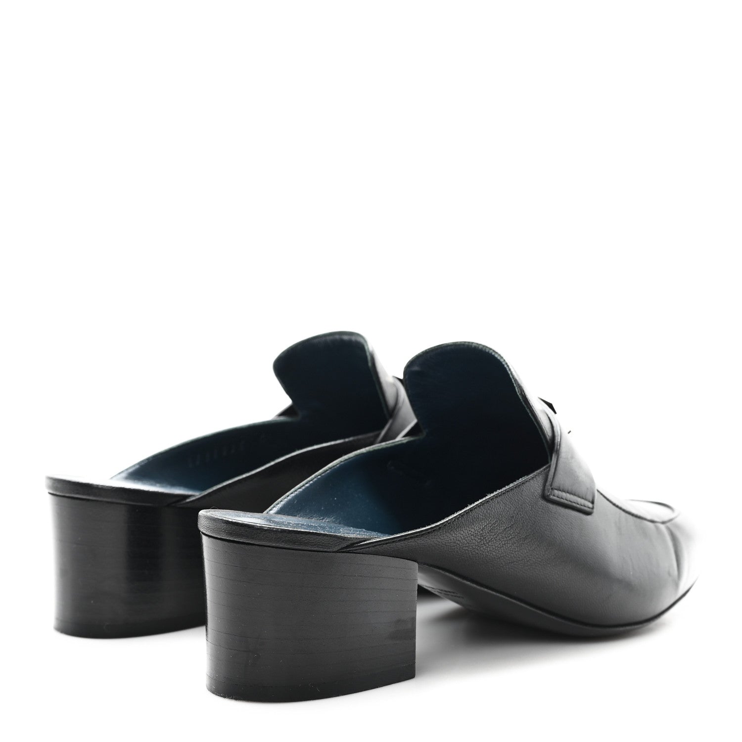 Goatskin Paradis Mules 37.5 Black