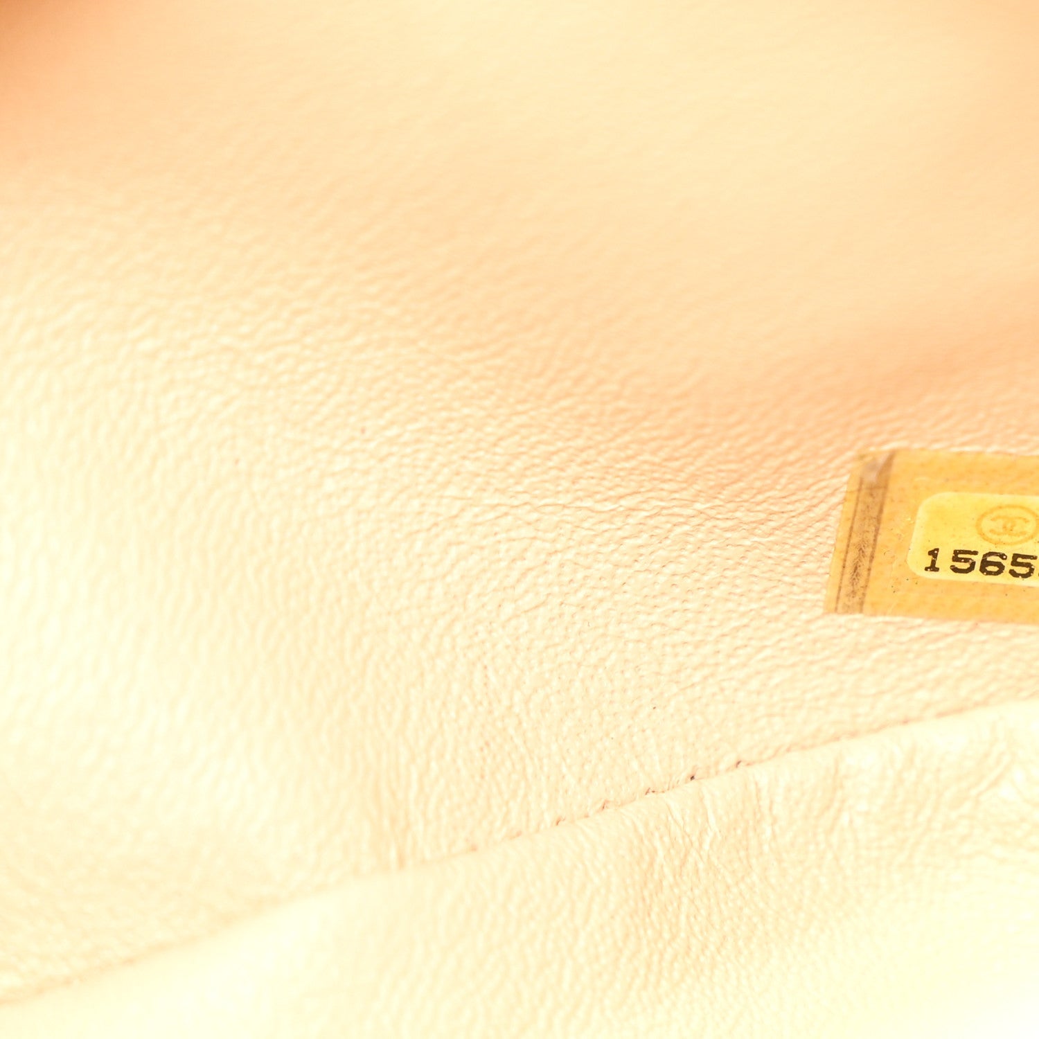Caviar Quilted Jumbo Double Flap Beige