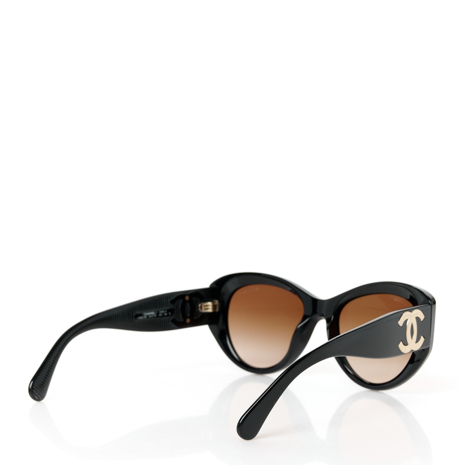 Acetate Butterfly Large CC Sunglasses 5492-A Black