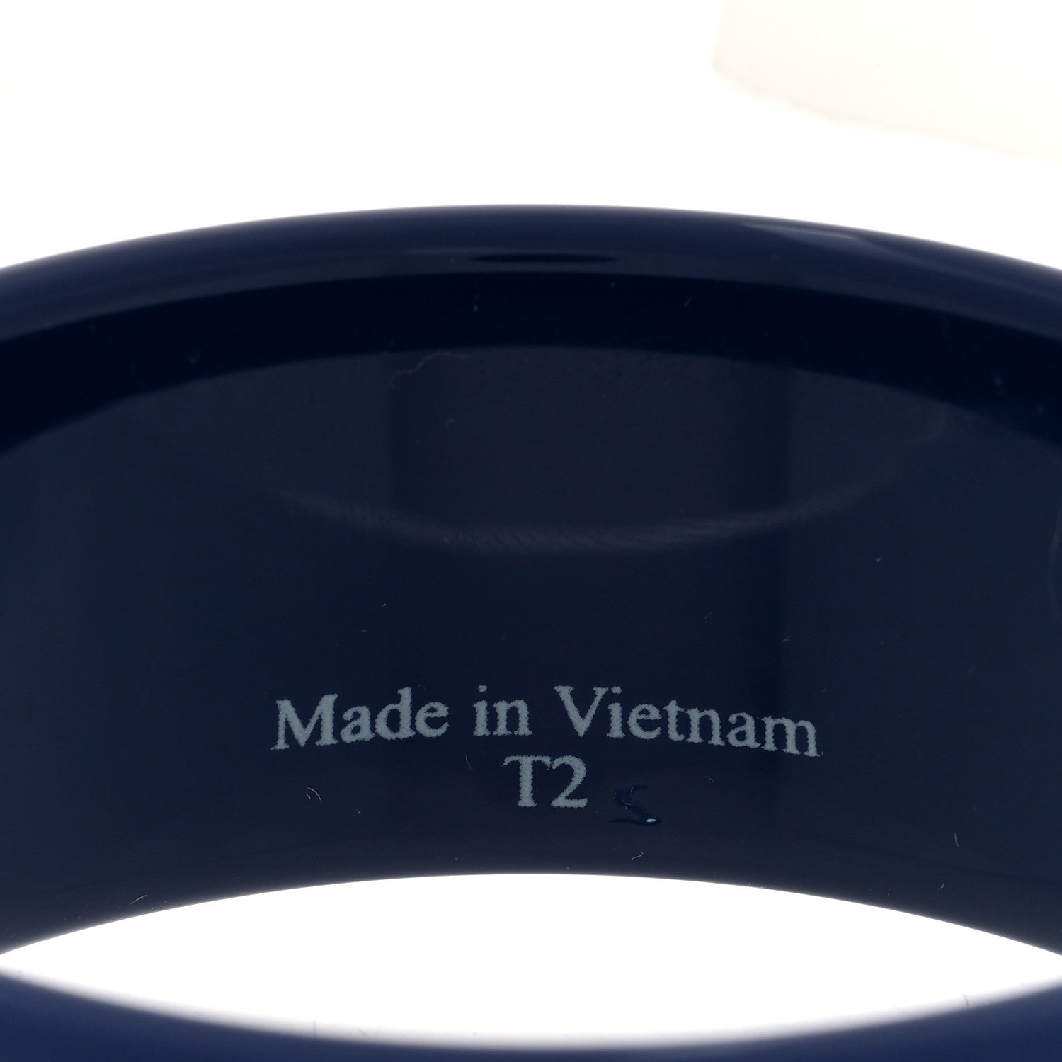Lacquered Wood Boquin Bangle Bracelet T2 Marine