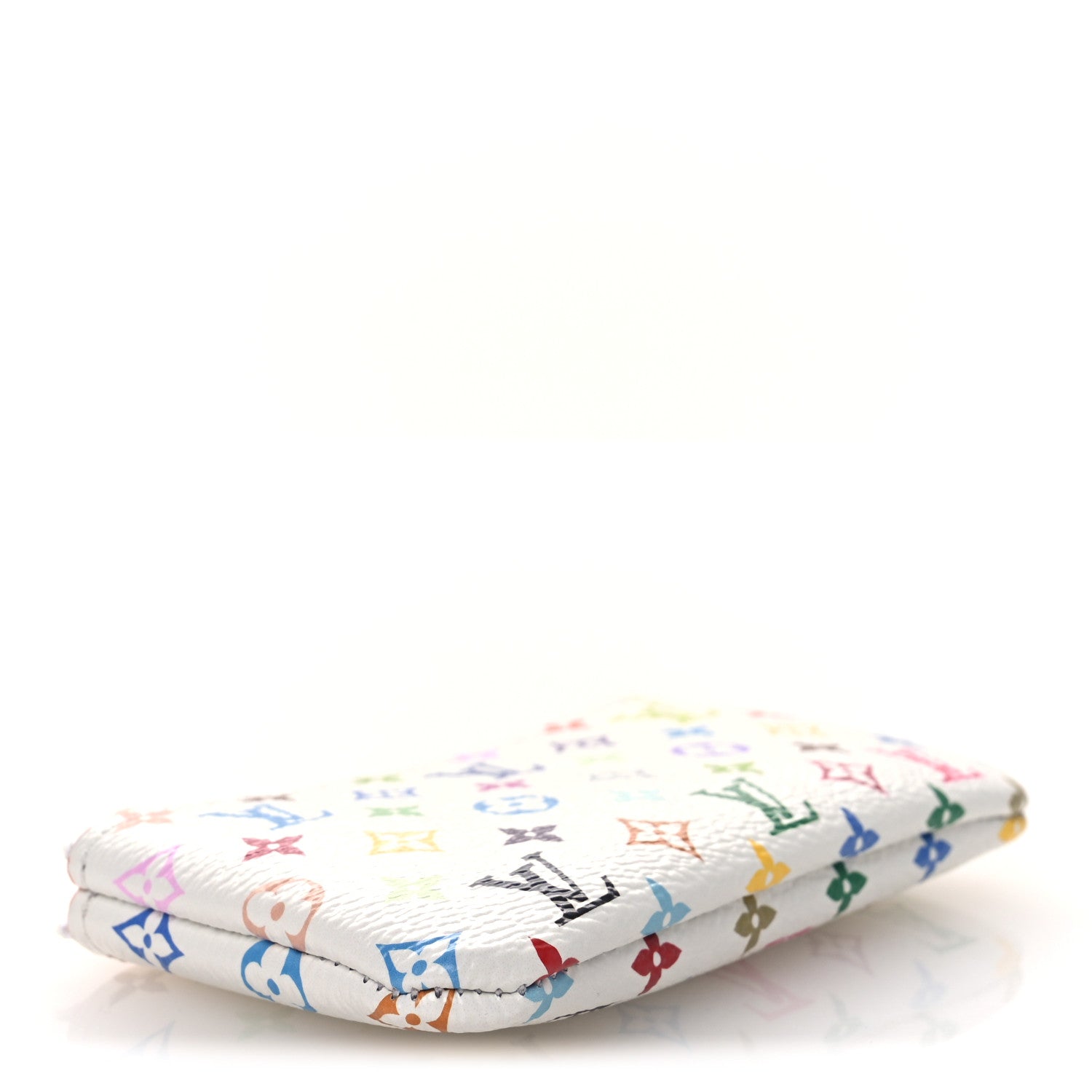 LV X TM Monogram Multicolor Key Pouch White