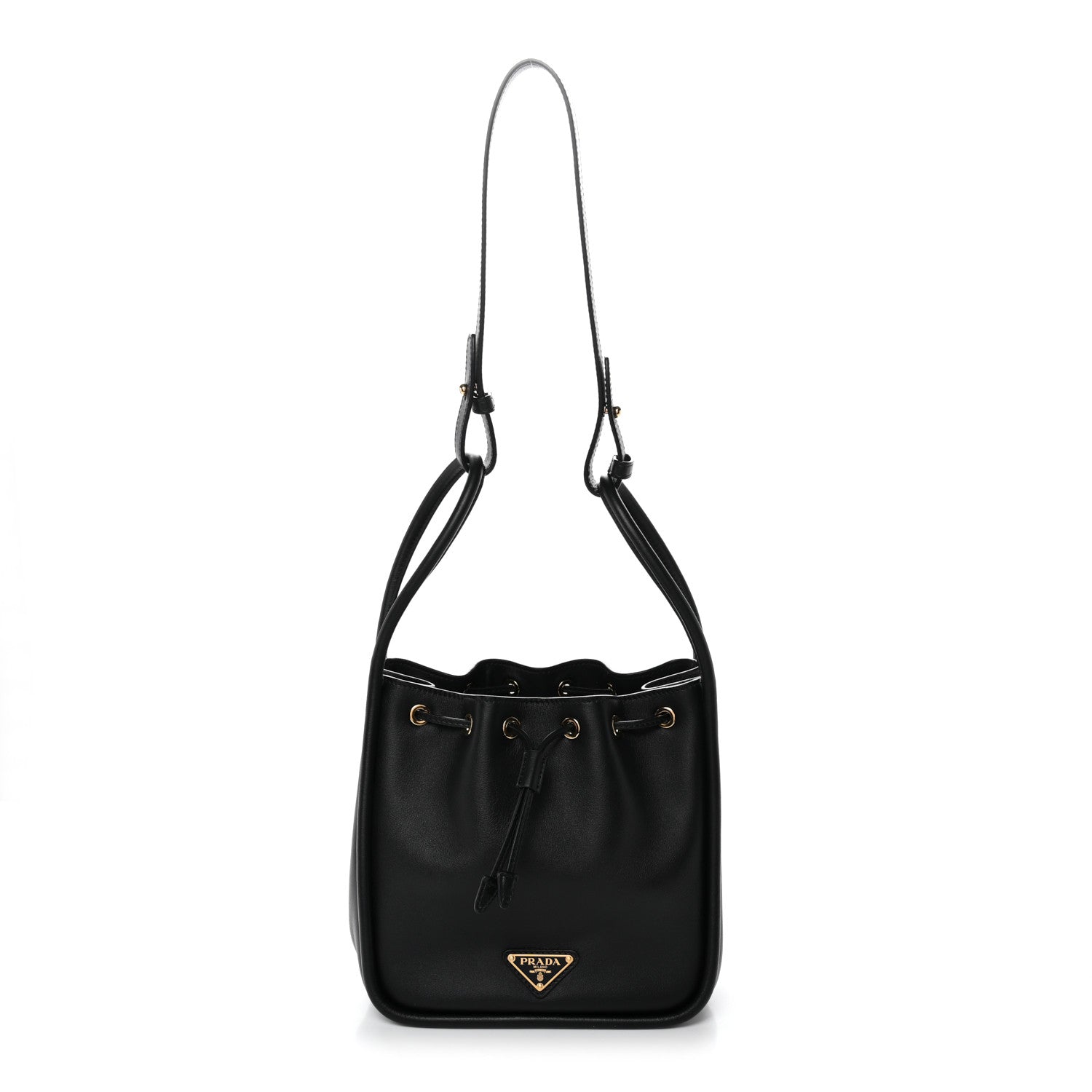 Soft Calfskin Mini Darling Bucket Bag Black
