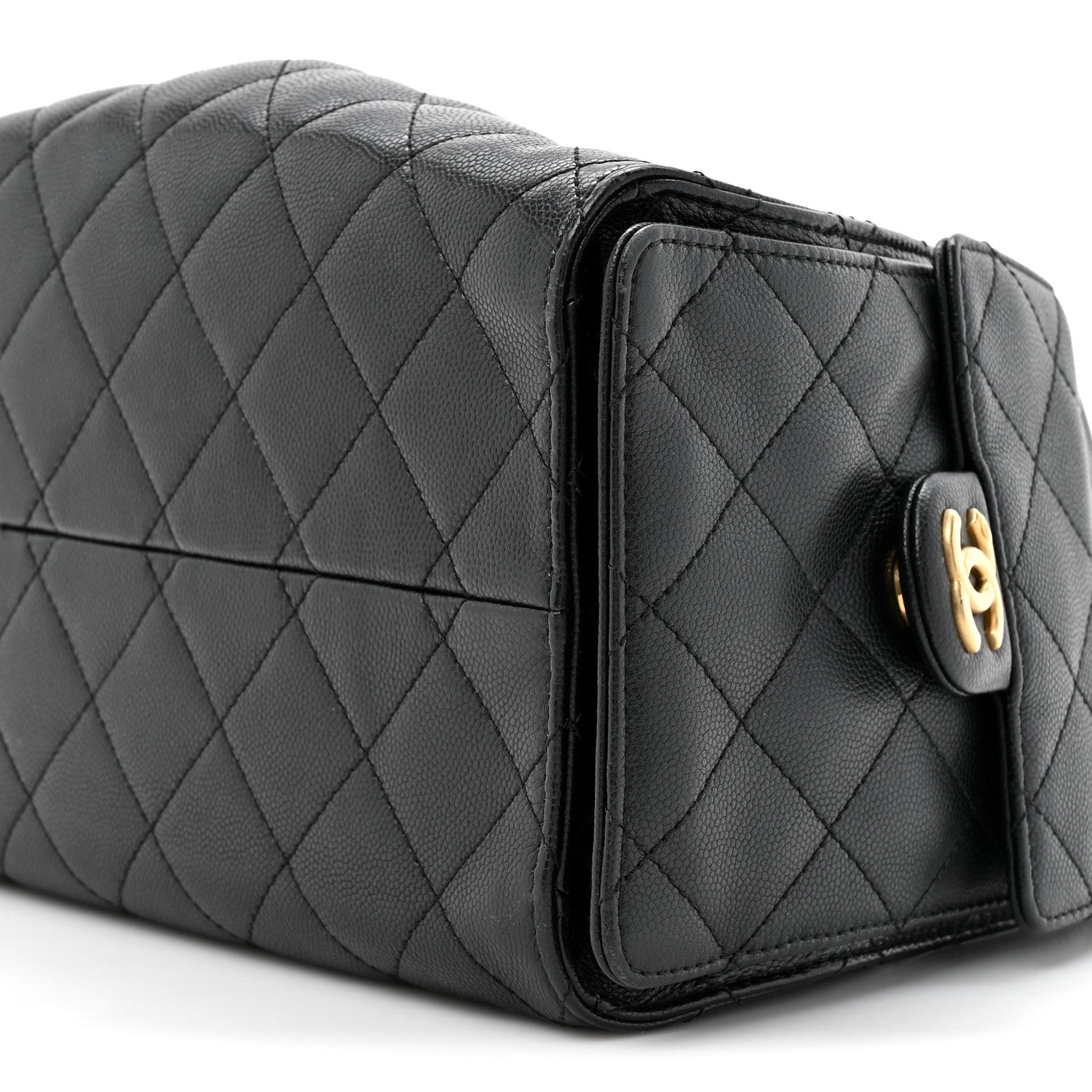 Caviar Quilted Small Chanel 25 Handbag Black