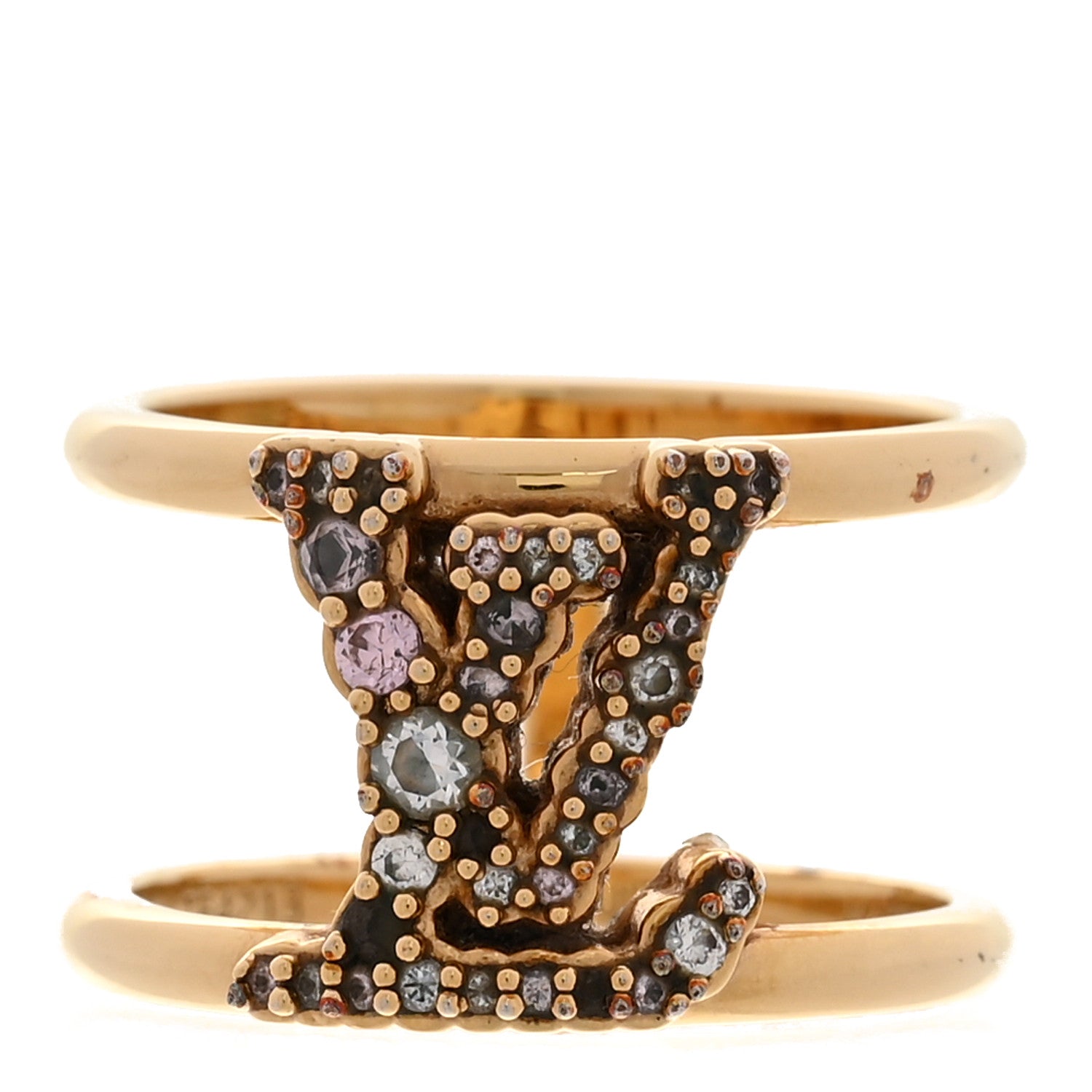 Metal Crystal Iconic Tresor Ring L Gold