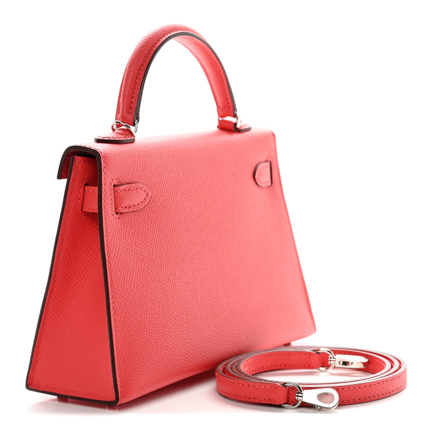 Epsom Verso Mini Kelly Sellier 20 Rose Jaipur Rouge Vif