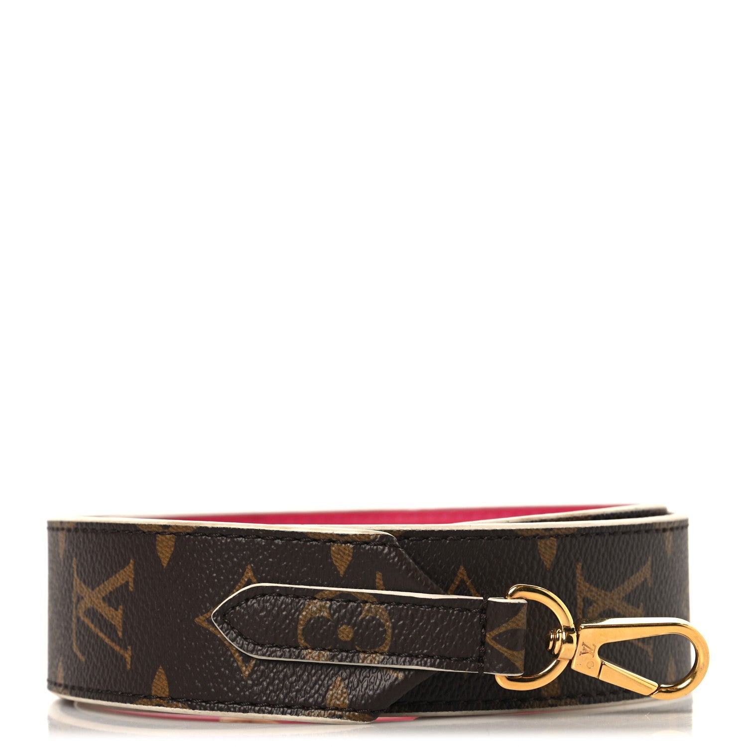 Monogram Bandouliere Shoulder Strap Hot Pink