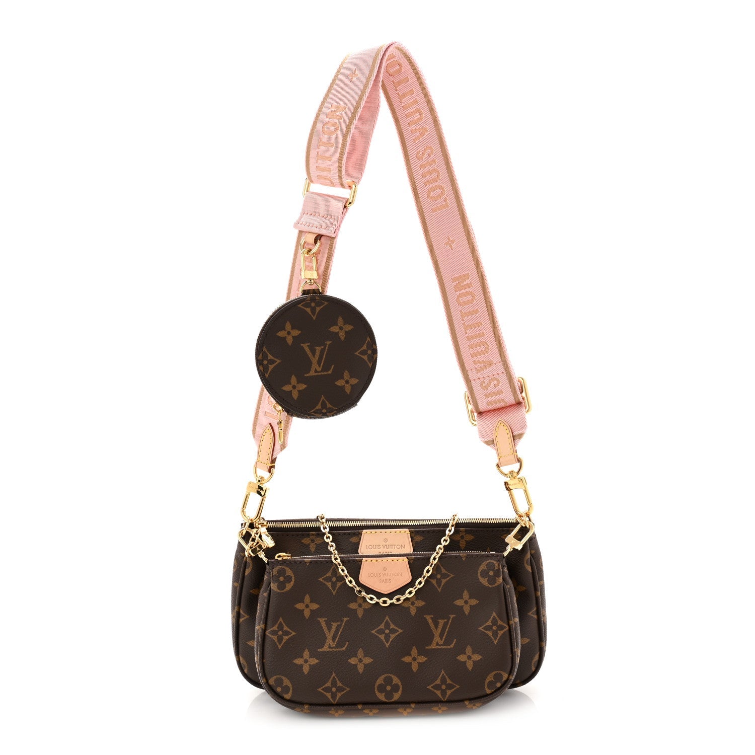 Monogram Multi Pochette Accessories Rose Clair