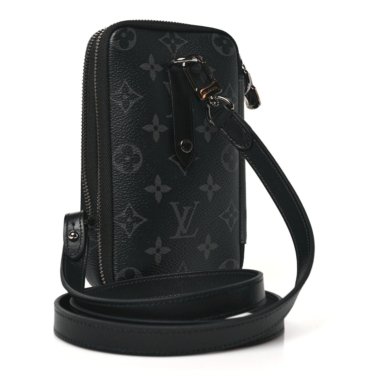 Monogram Eclipse Reverse Double Phone Pouch