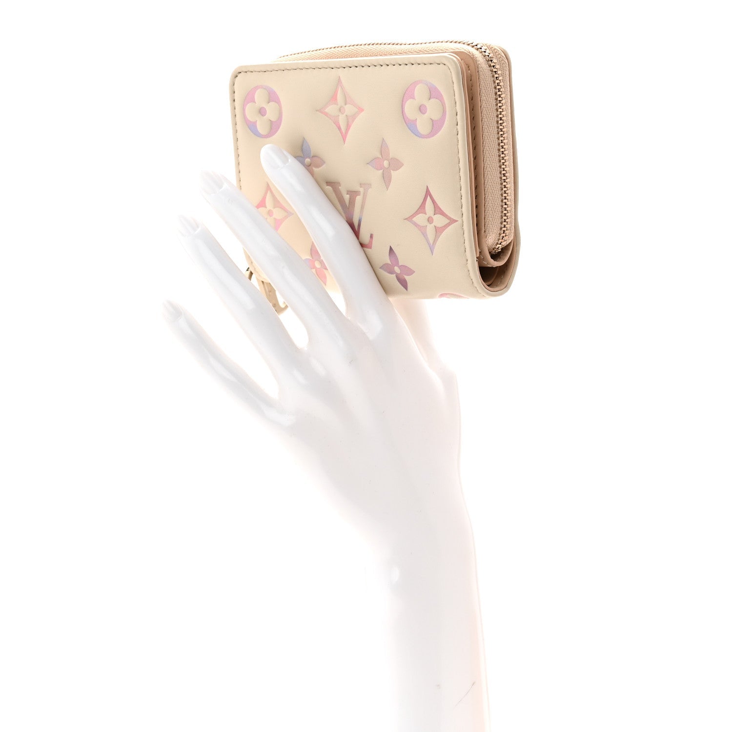 Lambskin Embossed Monogram Lou Coussin Wallet Dream
