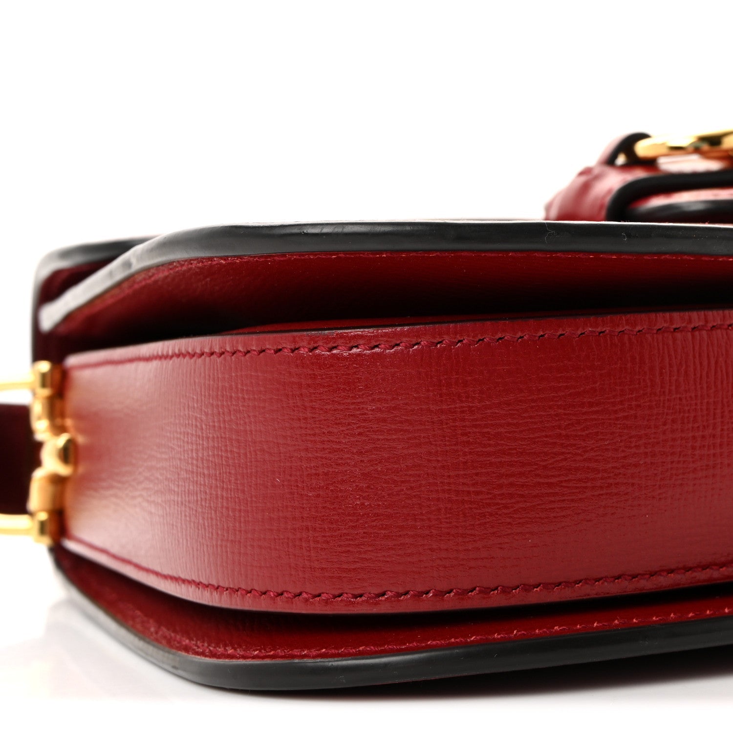 Azalea Calfskin Horsebit 1955 Shoulder Bag New Cherry Red
