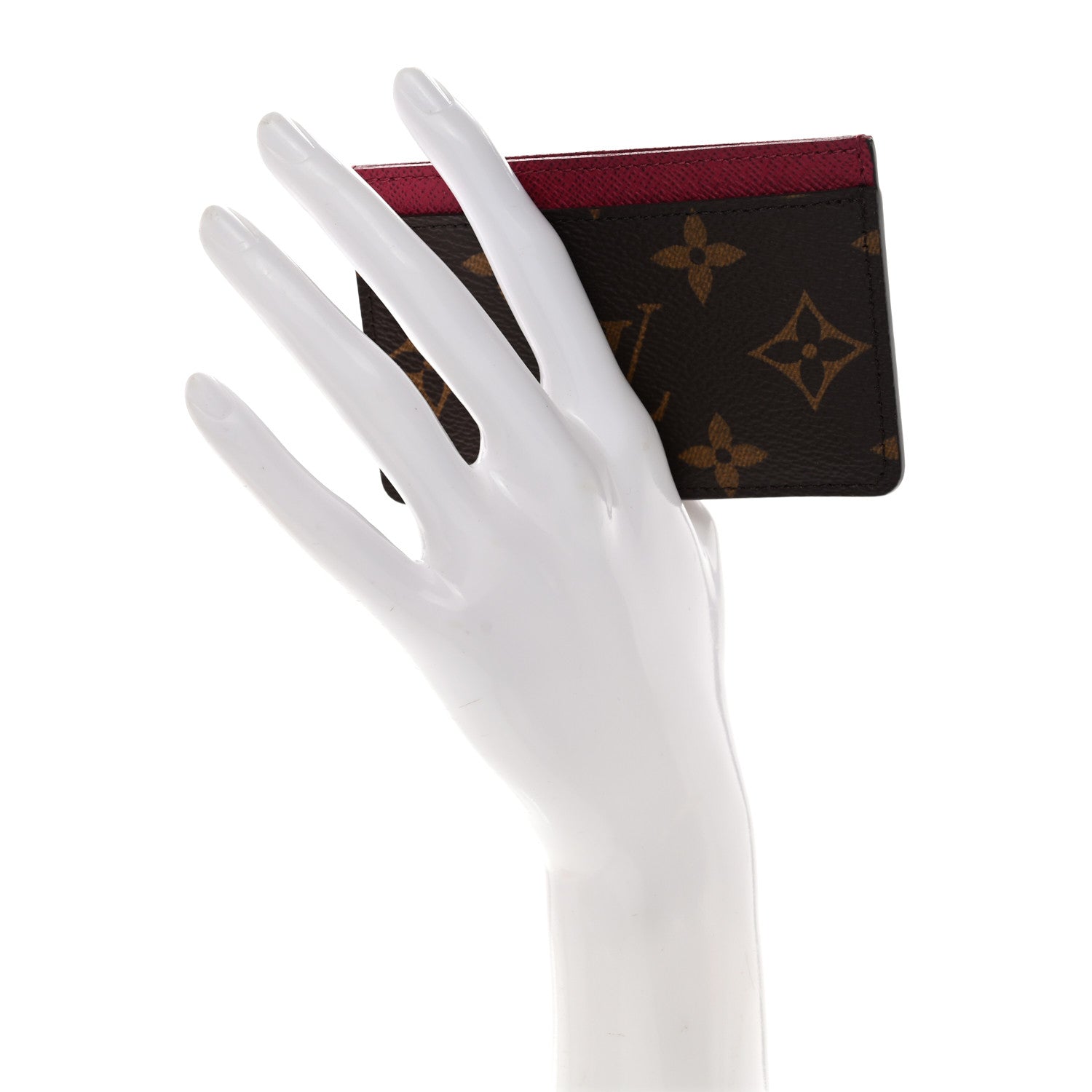 Monogram Card Holder Fuchsia