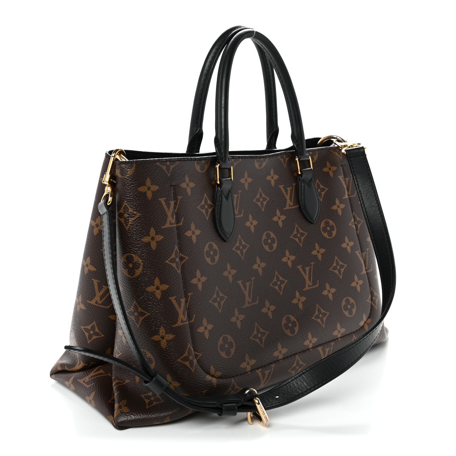 Monogram Flower Tote Black