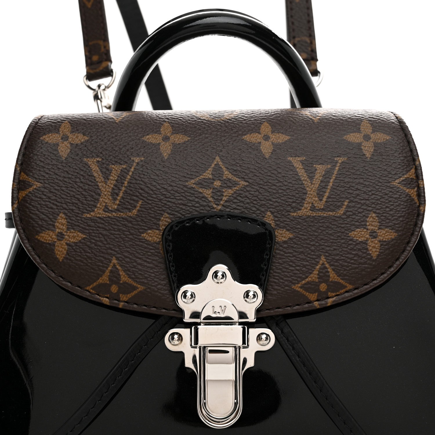 Patent Monogram Hot Springs Backpack Black