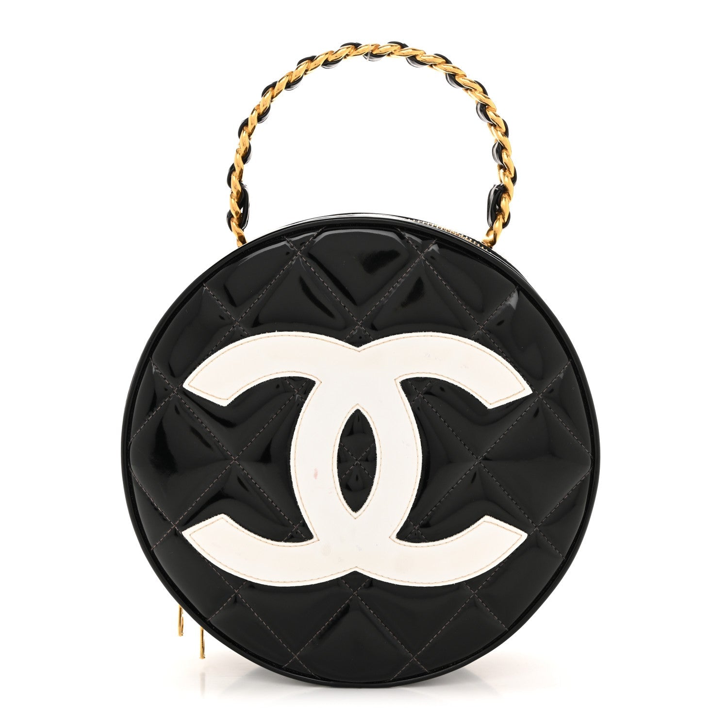 Patent CC Round Vanity Case Black