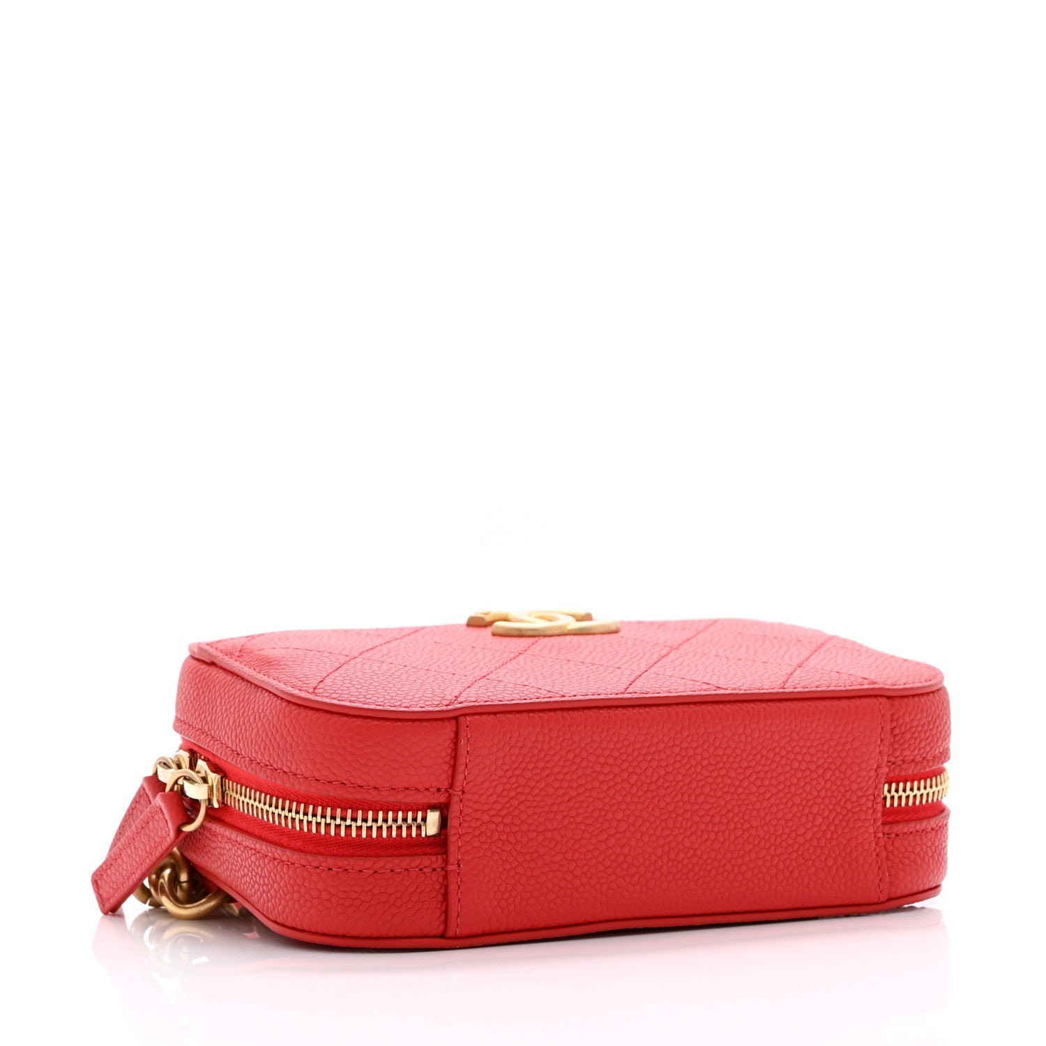 Caviar Quilted Waist Bag Red