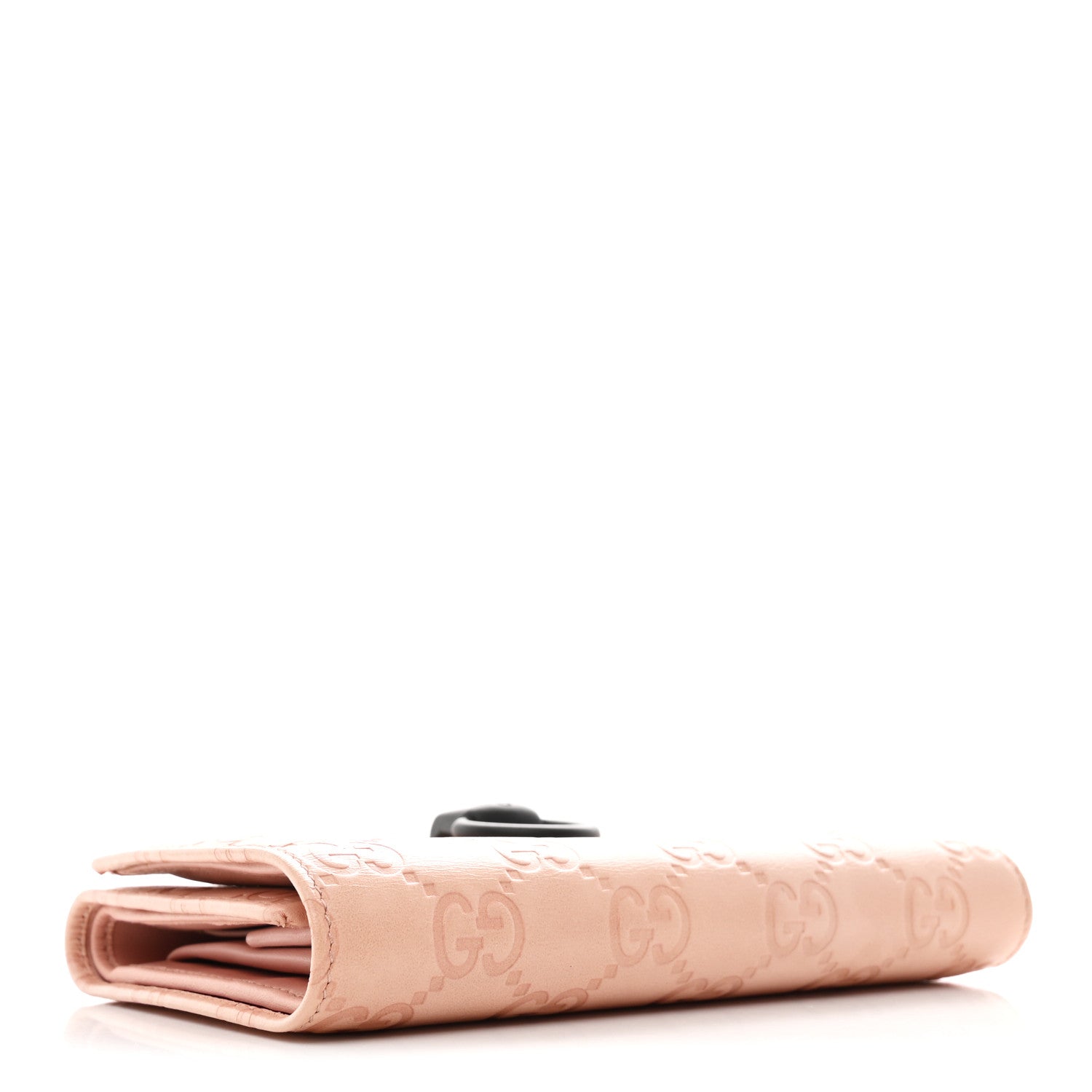 Guccissima Horsebit Clip Wallet Pink