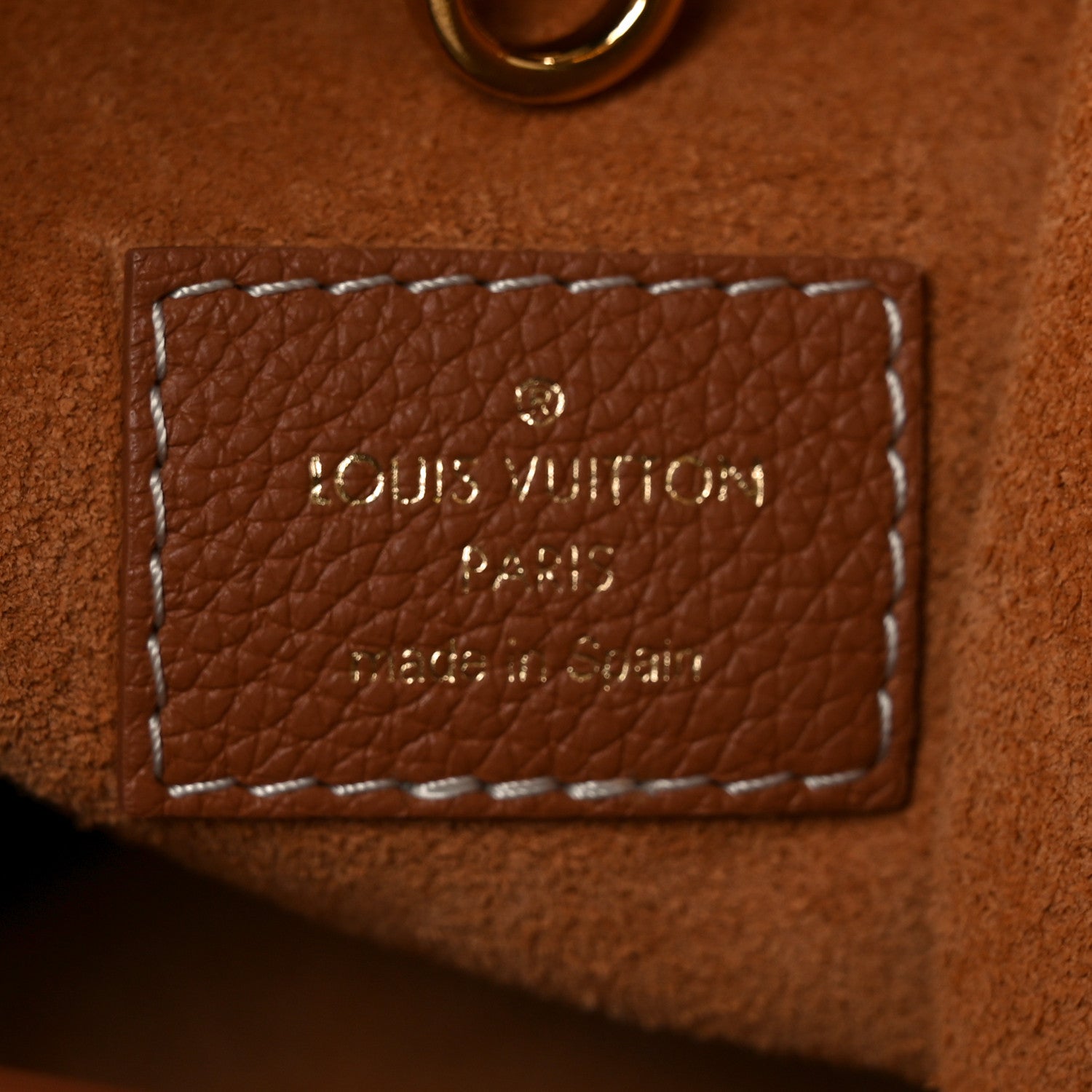 Grained Calfskin Low Key Hobo PM Cognac
