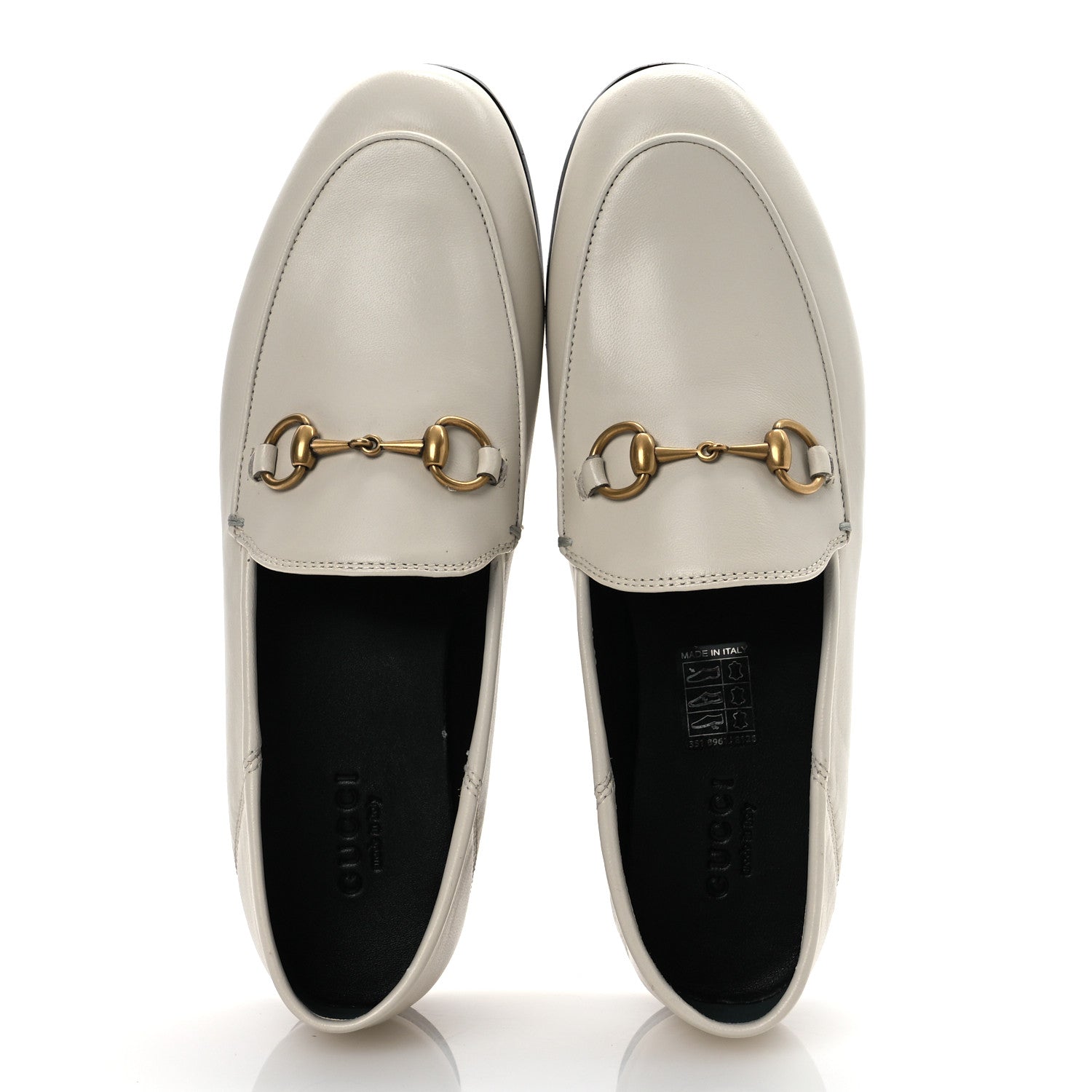 Calfskin Womens Jordaan Loafers 35.5 Mystic White