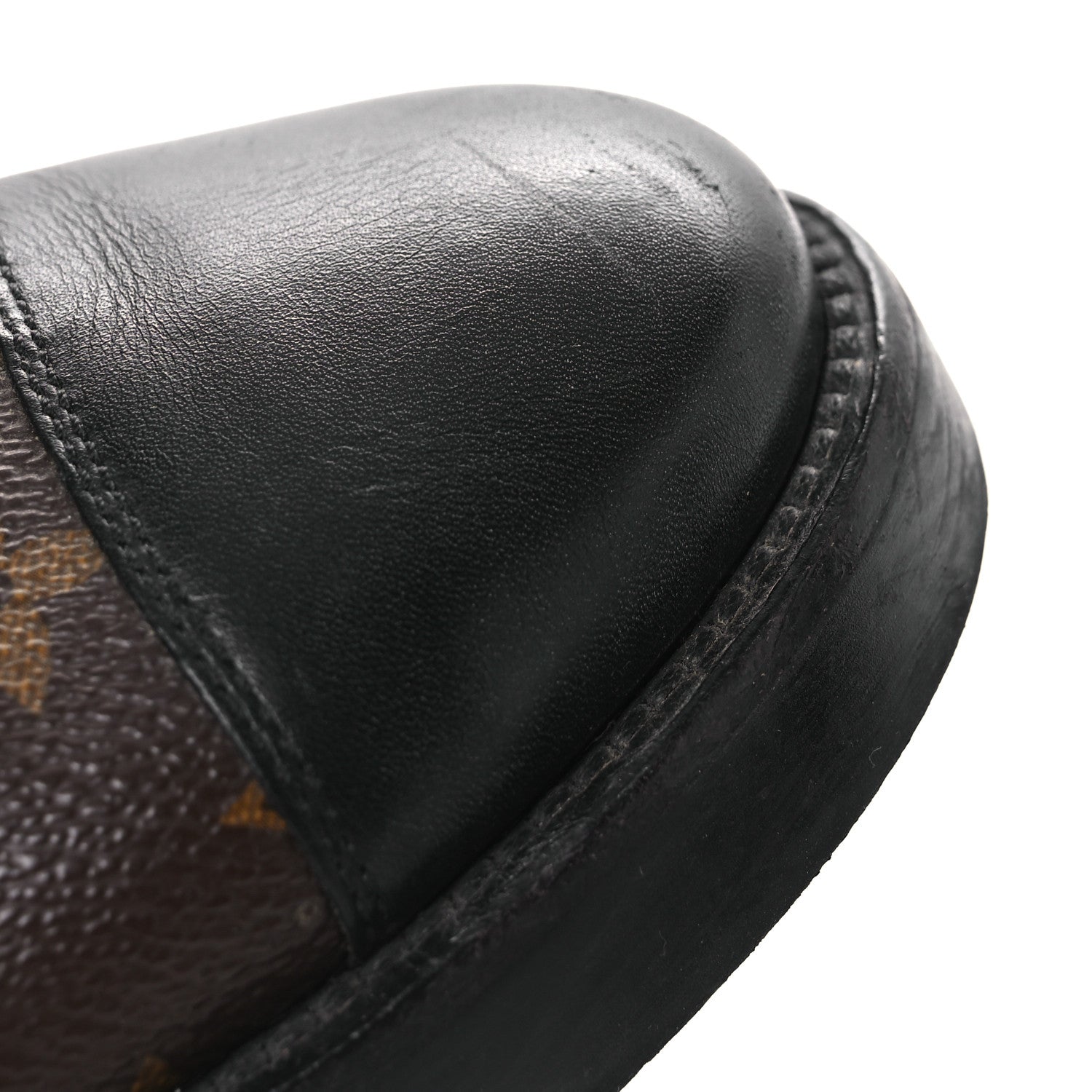 Calfskin Monogram Wonderland Flat Ranger Boots 36.5 Black