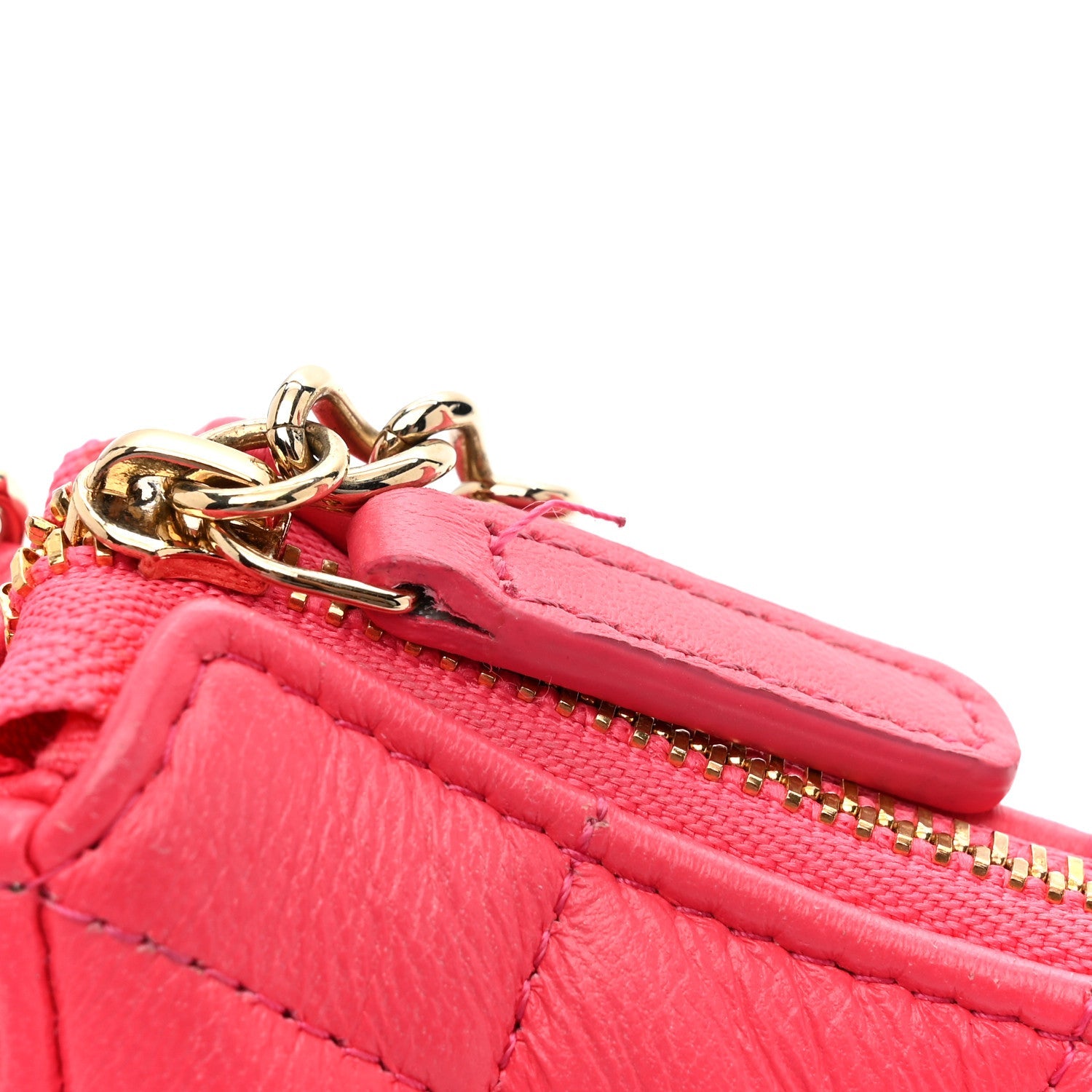 Lambskin Quilted Small Hobo Bag Pink