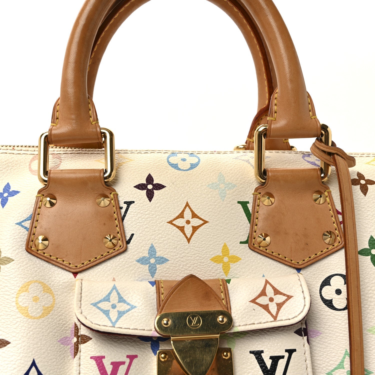 Monogram Multicolor Speedy 30 White