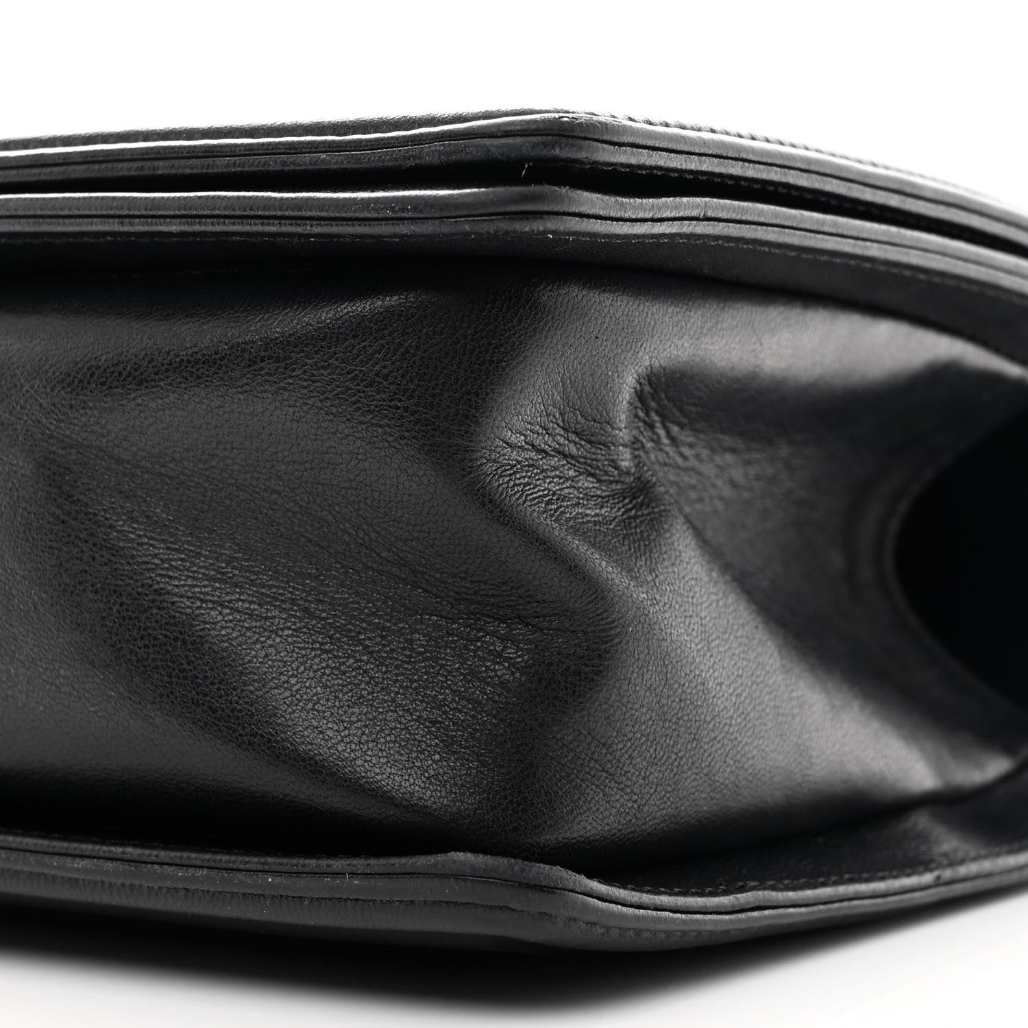 Lambskin Iridescent PVC Chevron Quilted Medium Boy Flap Black Silver