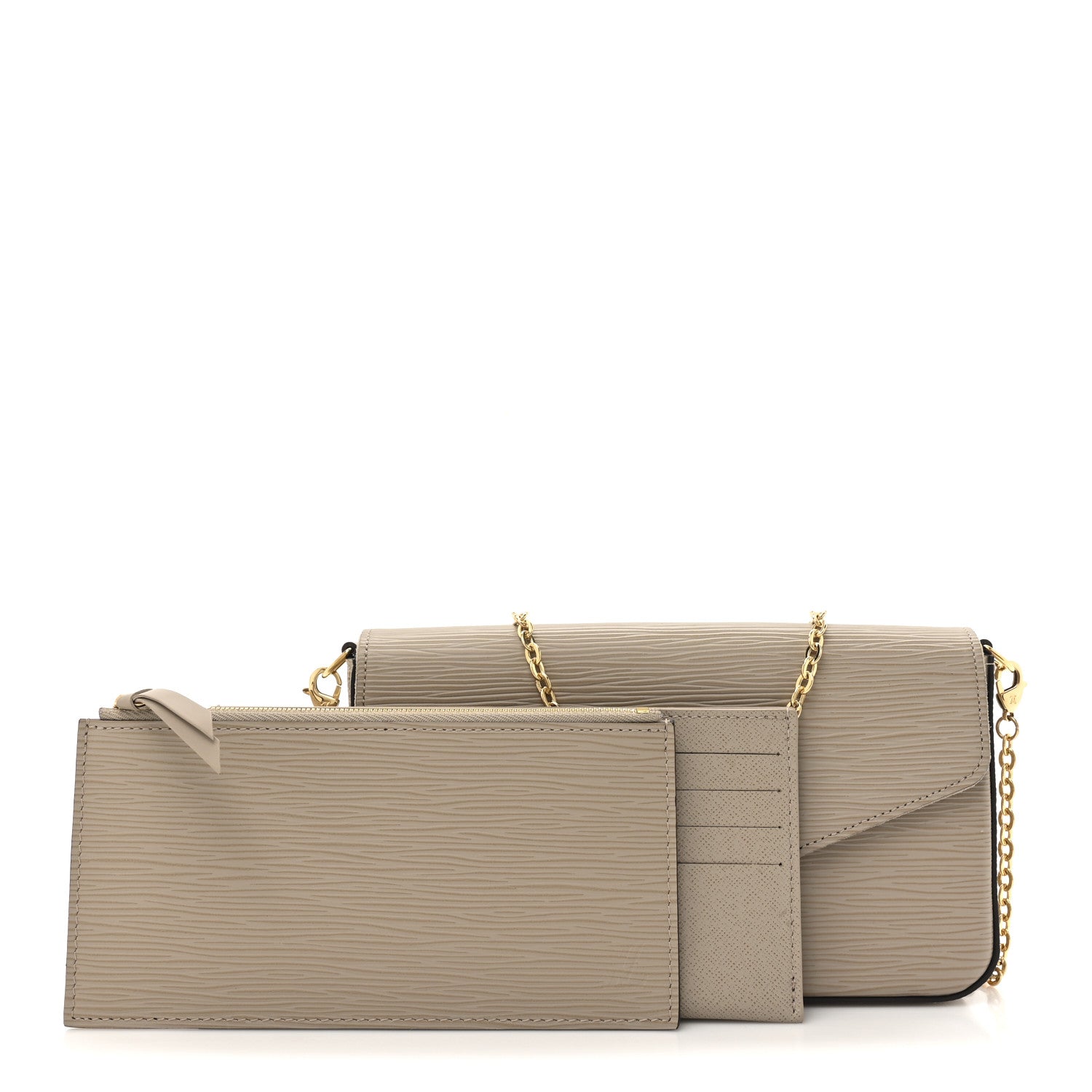 Epi Felicie Pochette Chain Wallet Galet
