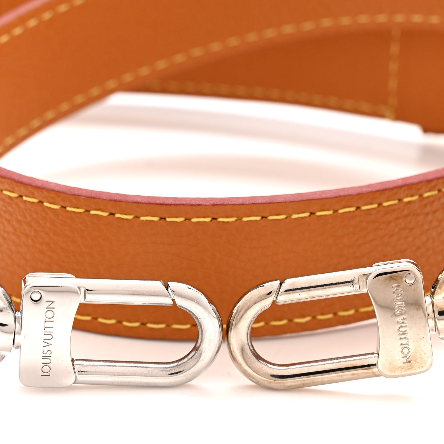 Grained Calfskin Marelle Strap Honey Miel