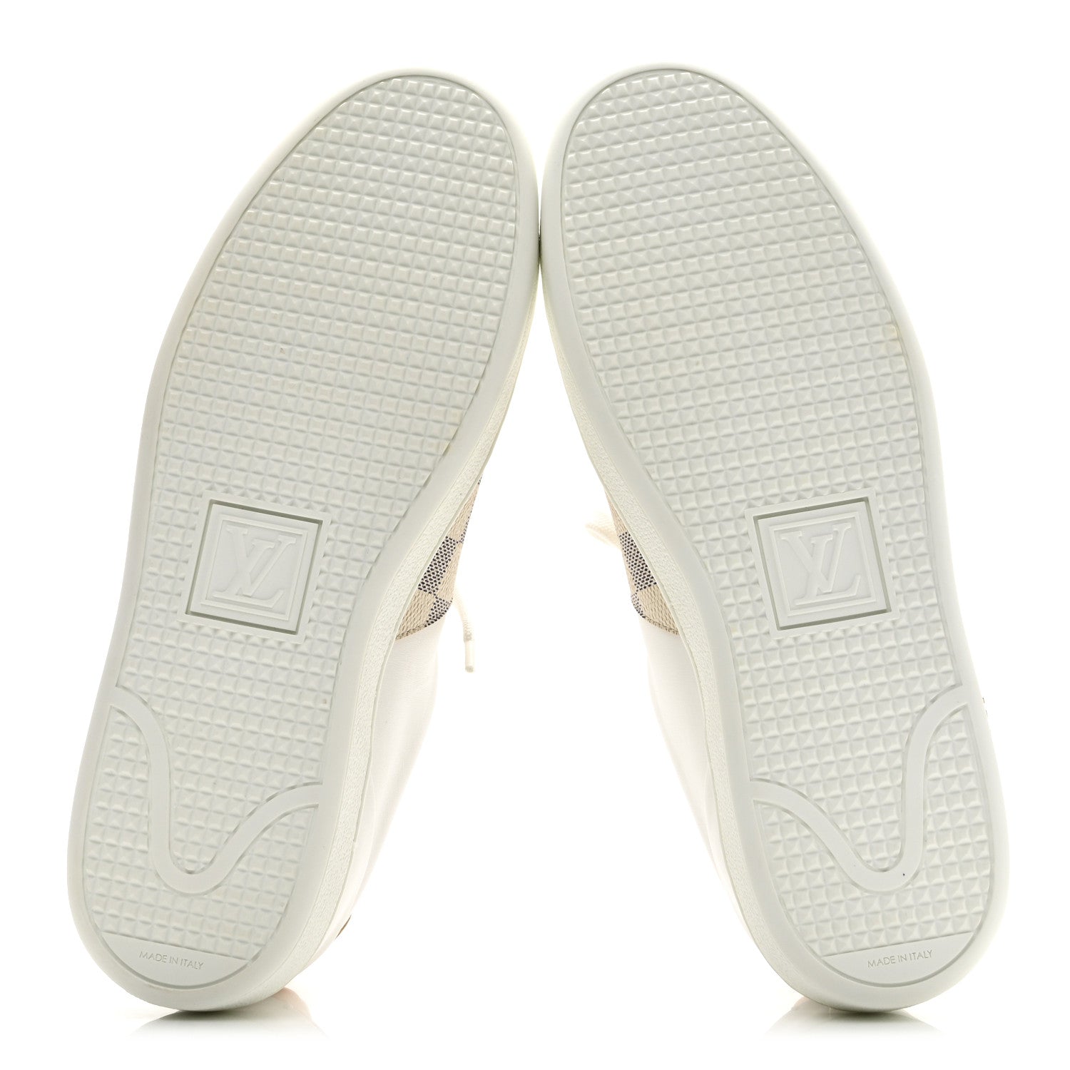 Damier Azur Front Row Sneaker 39 White