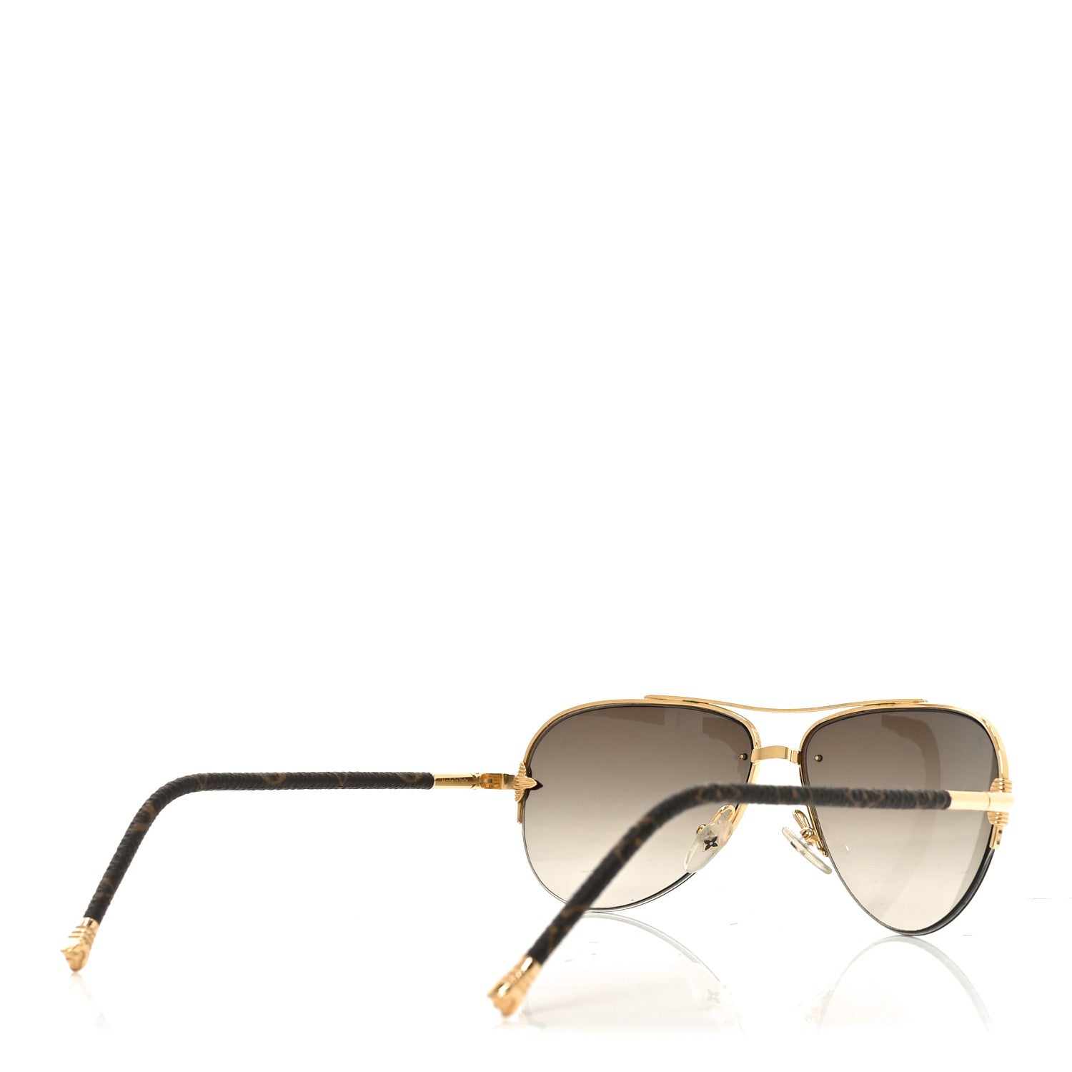 Monogram Petite Viola Pilote Aviator Sunglasses Z0571U Brown