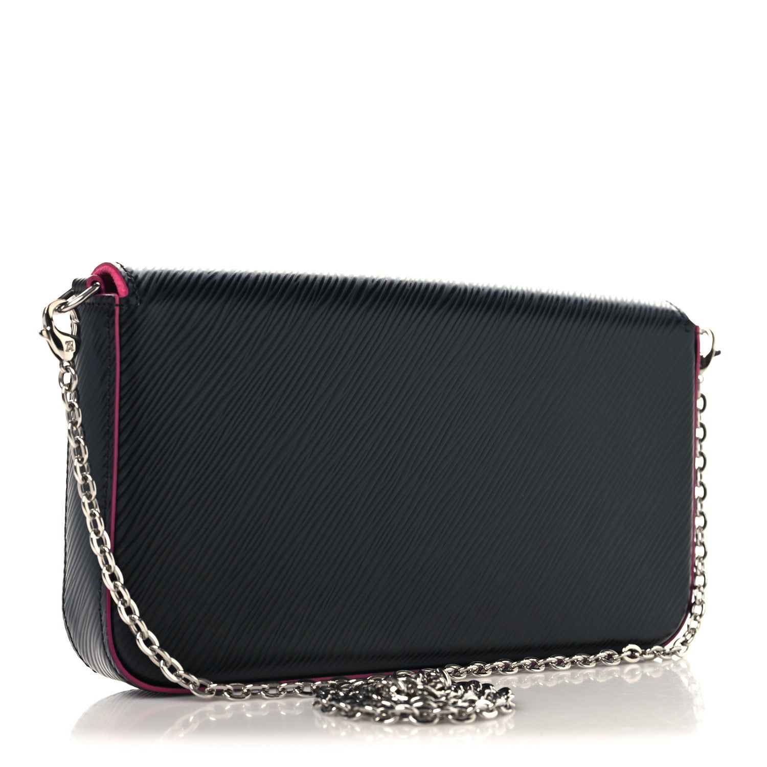 Epi Pochette Felicie Black Hot Pink