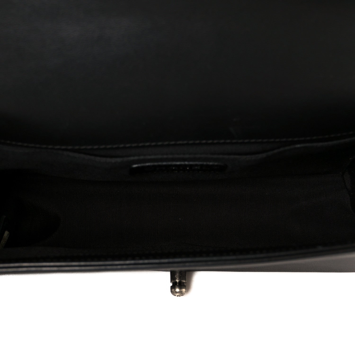 Calfskin Quilted Medium Boy Flap Black